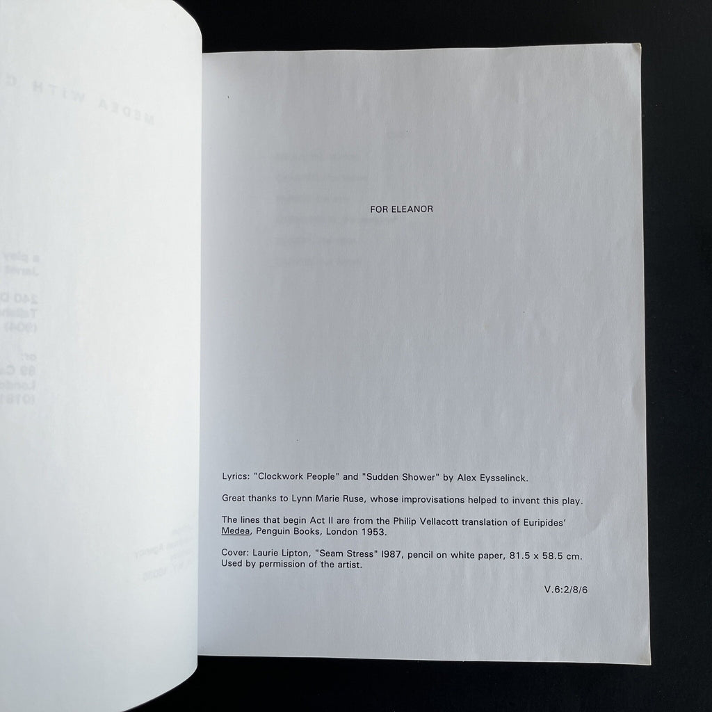 Medea with Child: A Play by Janet Burroway