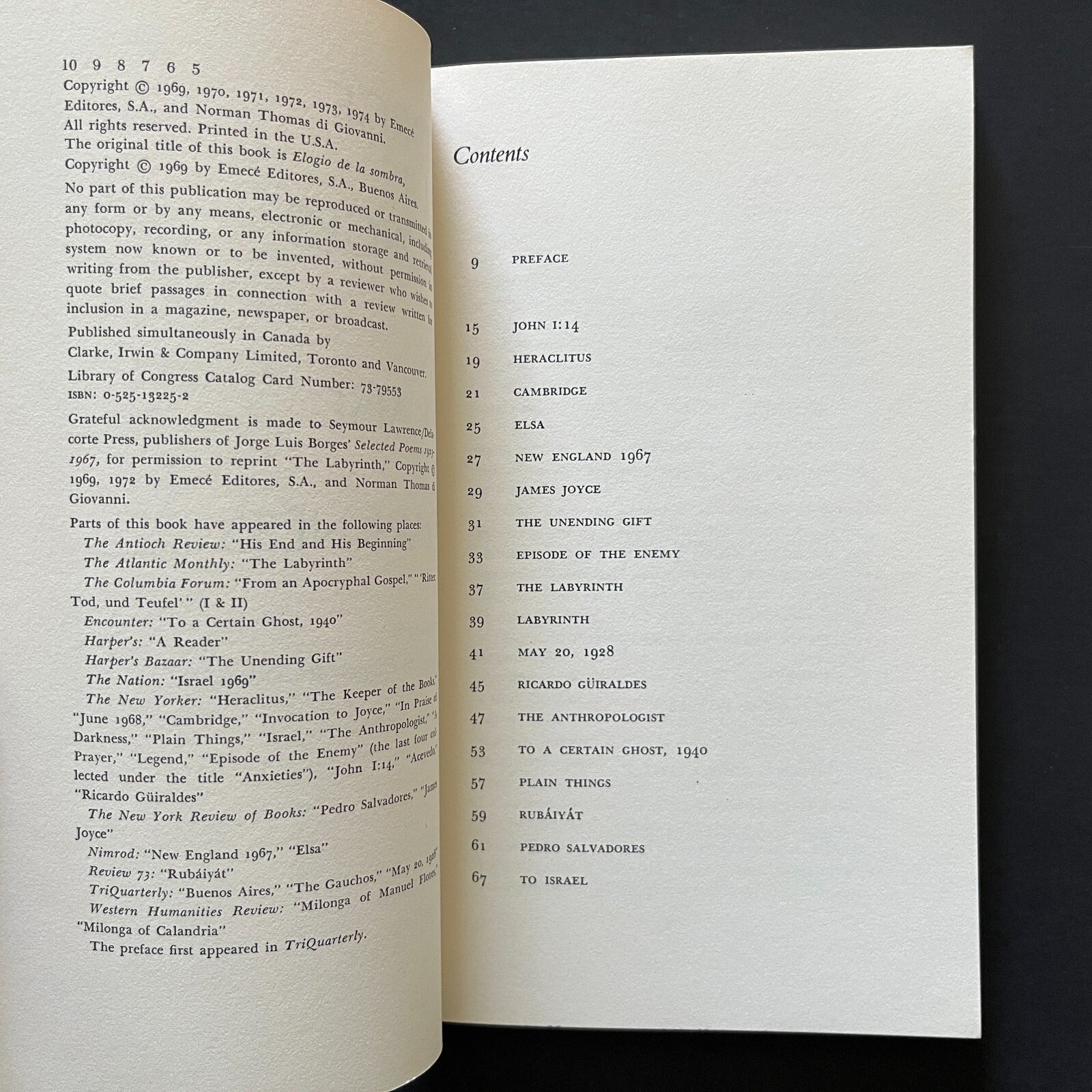 In Praise of Darkness by Jorge Luis Borges