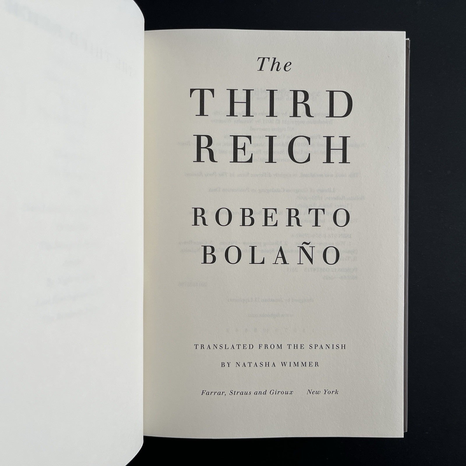 The Third Reich by Roberto Bolano