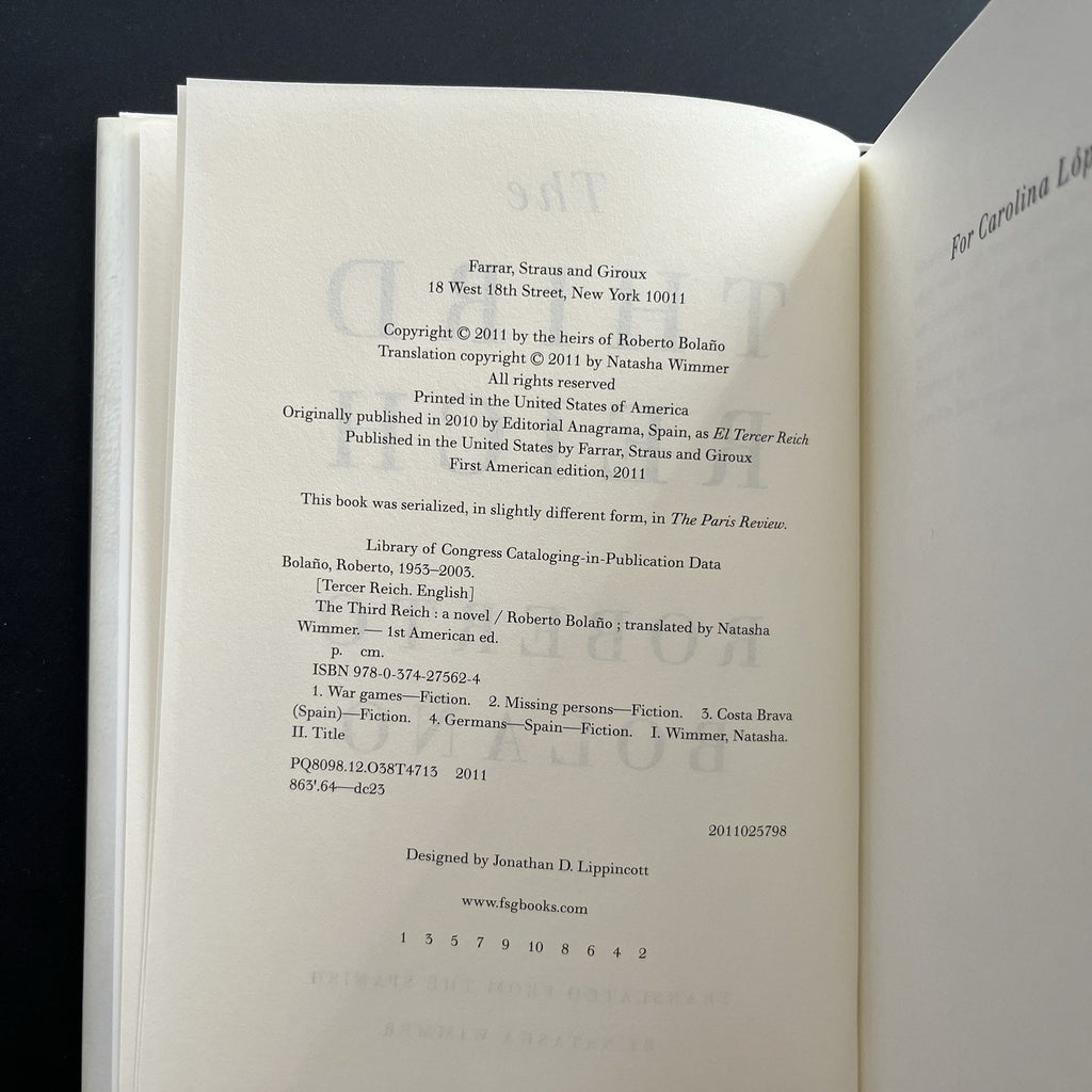 The Third Reich by Roberto Bolano