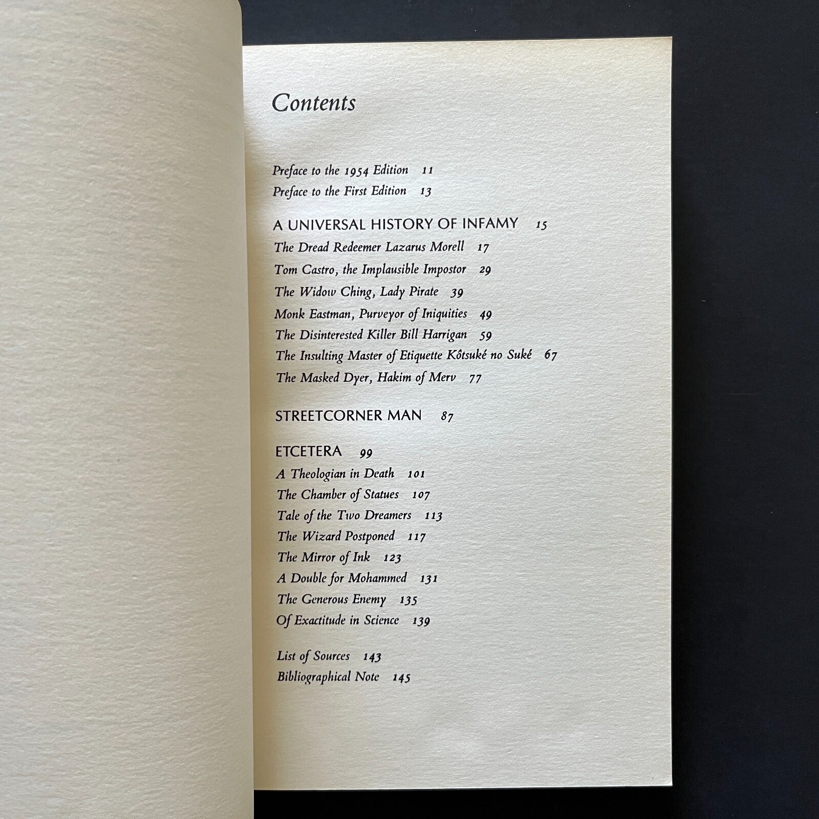 A Universal History of Infamy by Jorge Luis Borges