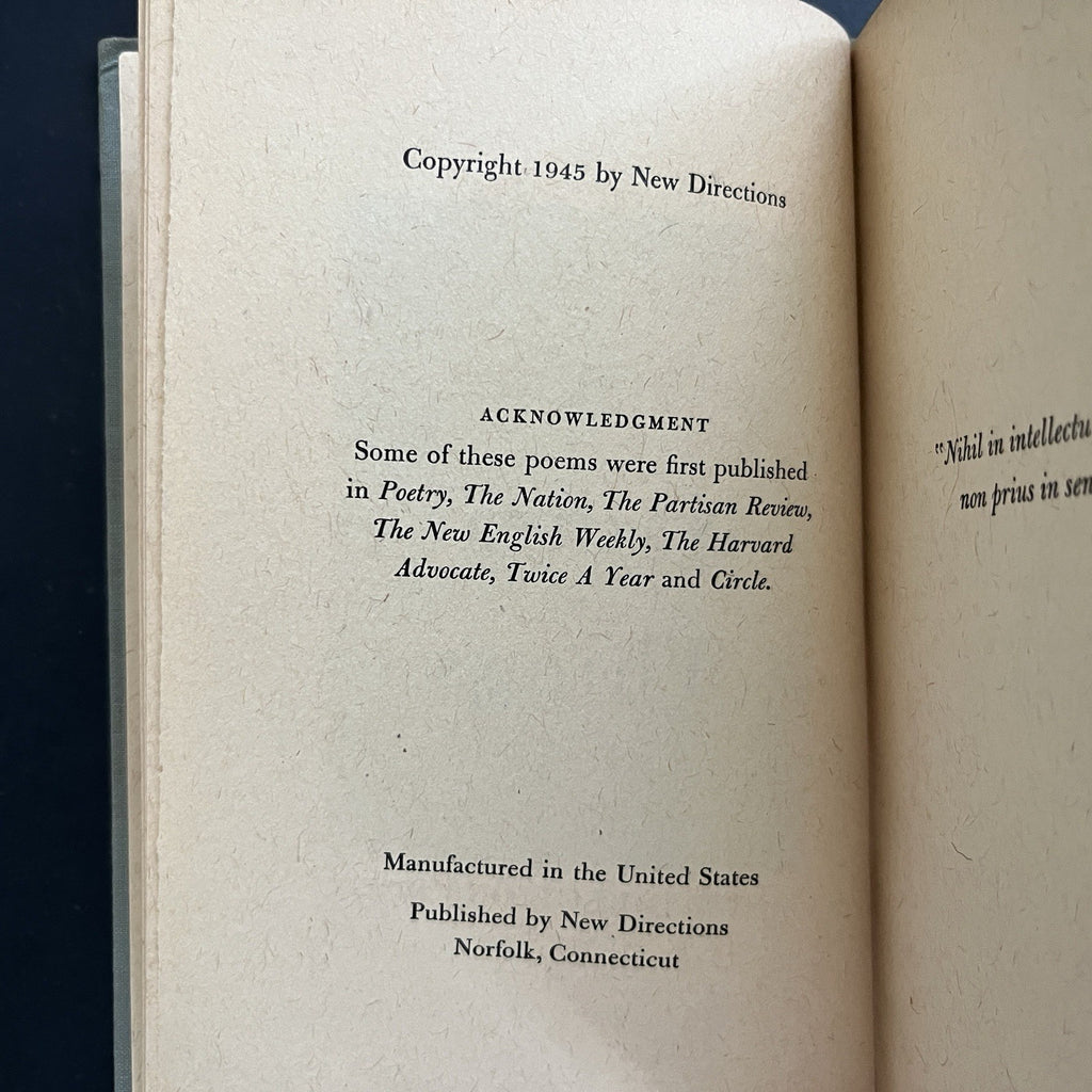 Some Natural Things: Poems by James Laughlin