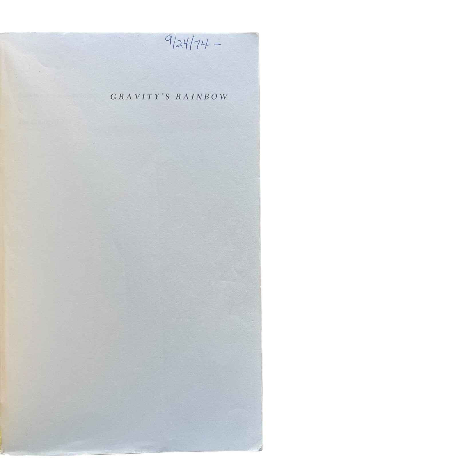 Gravity’s Rainbow by Thomas Pynchon