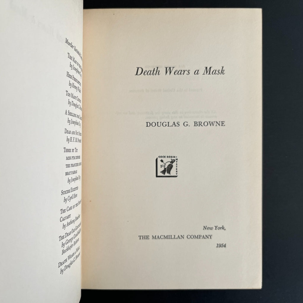 Death Wears a Mask by Douglas G. Browne