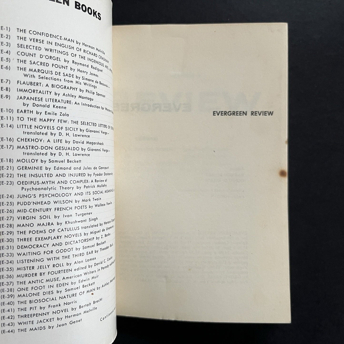 Evergreen Review No. 2 San Francisco Scene