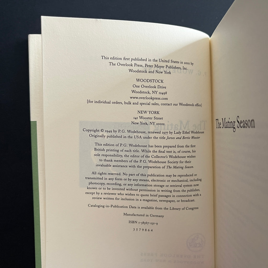 The Mating Season by P.G. Wodehouse