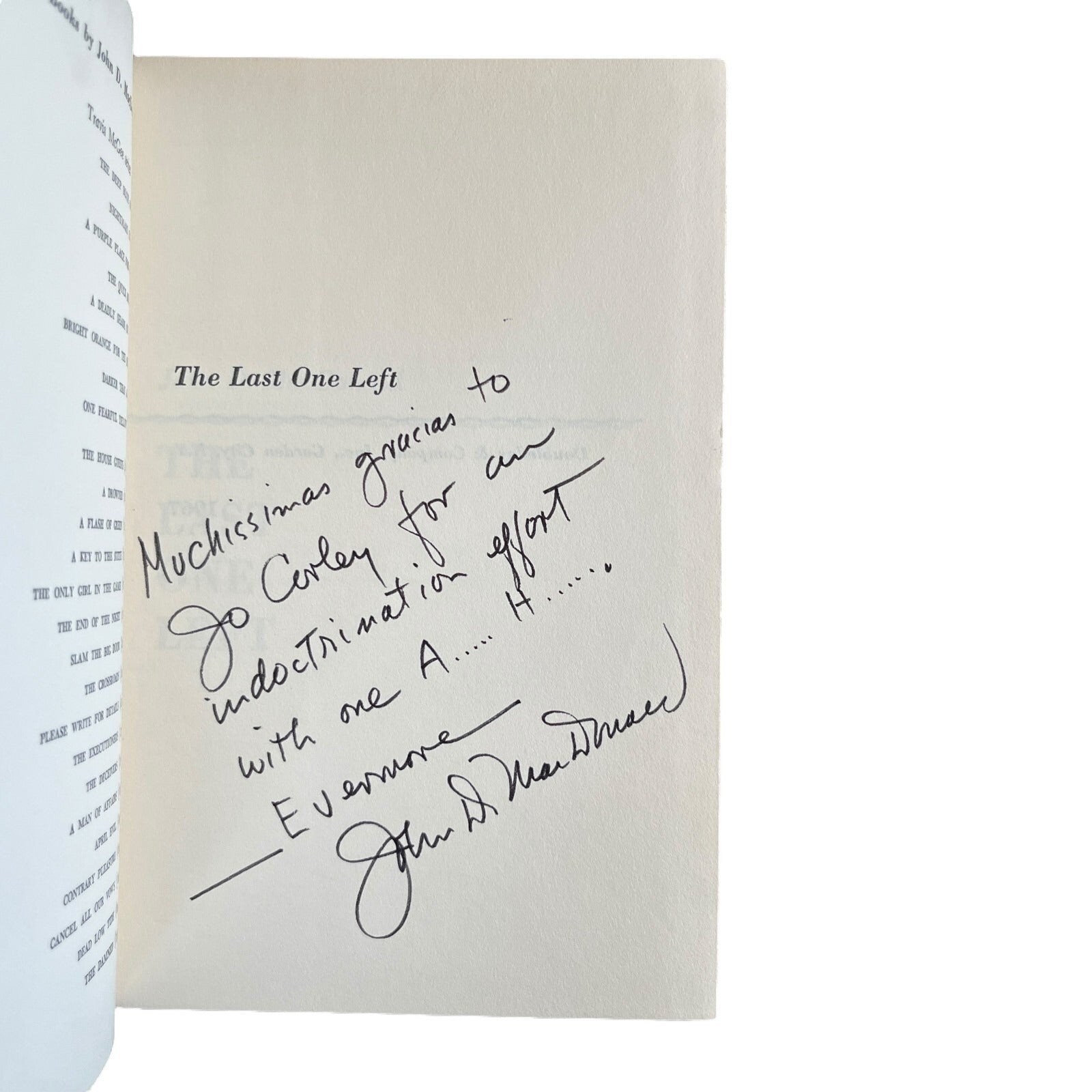 The Last One Left by John D. MacDonald