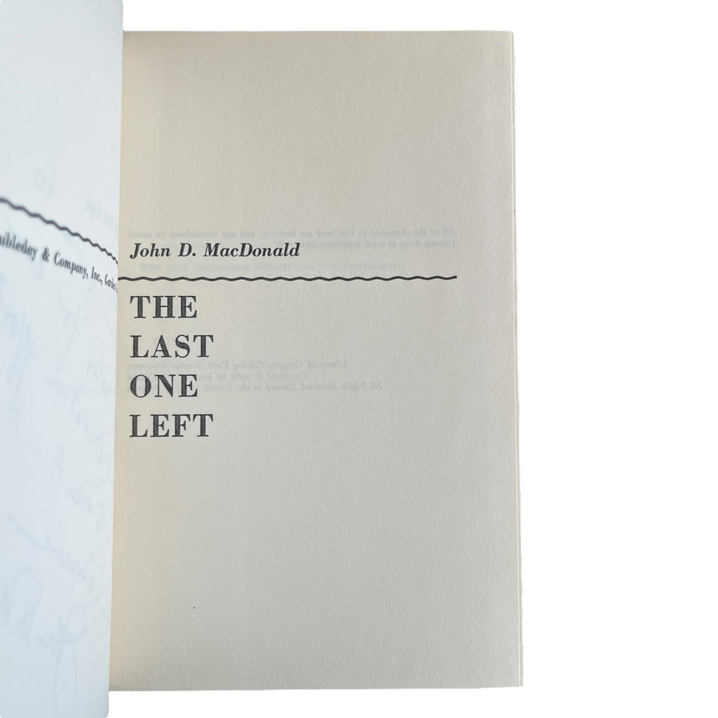 The Last One Left by John D. MacDonald
