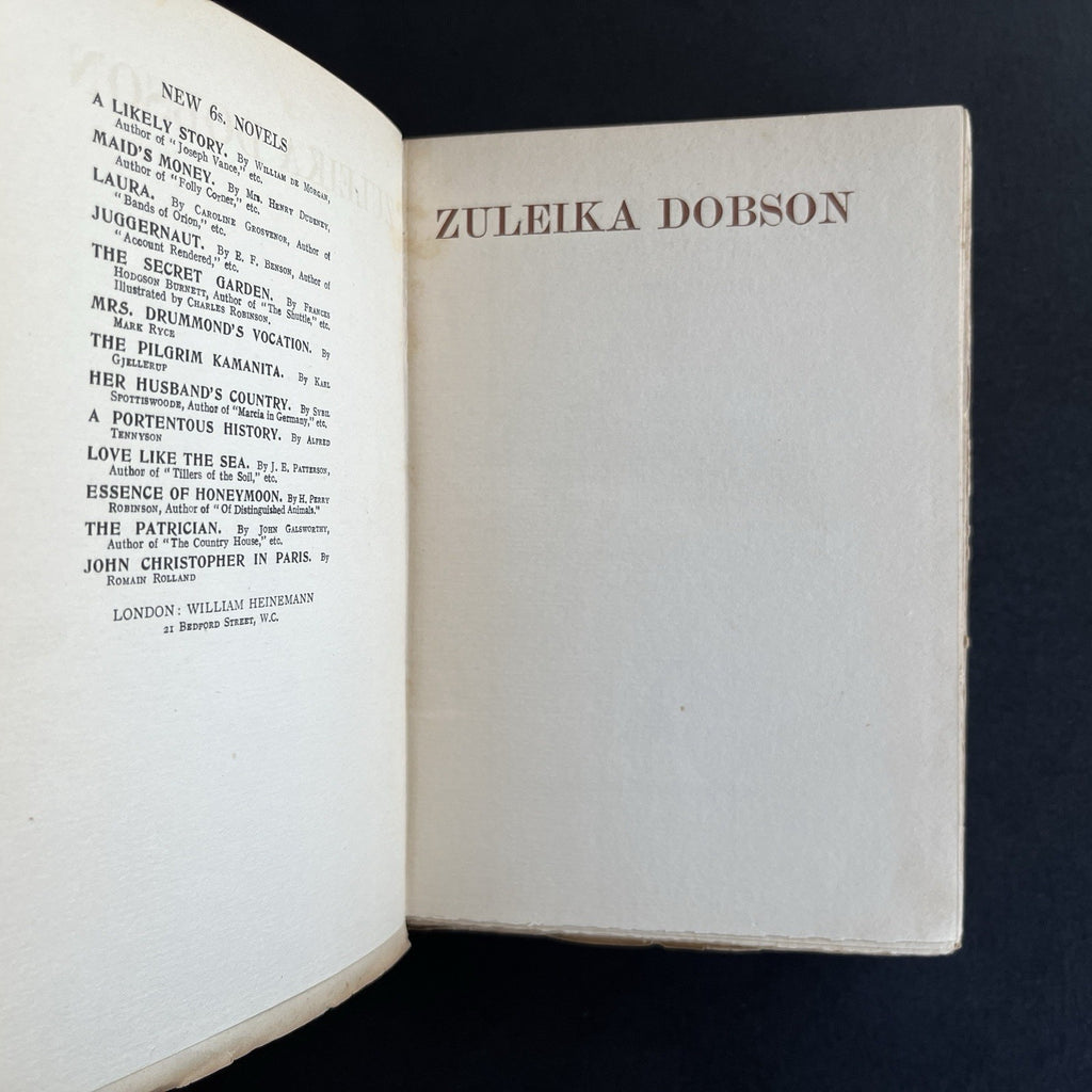 Zuleika Dobson by Max Beerbohm