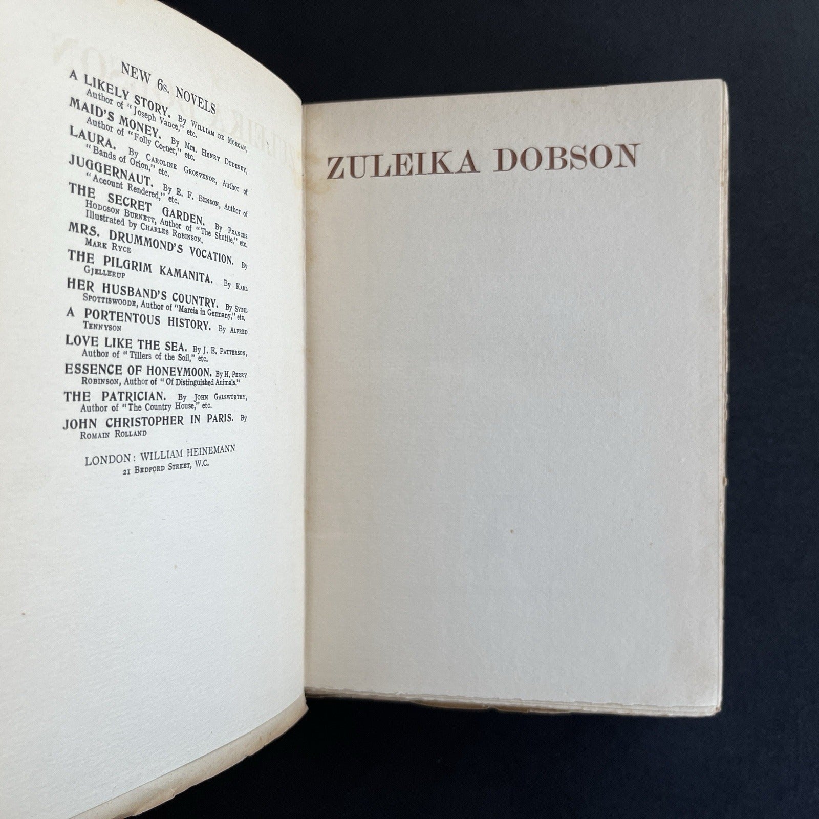 Zuleika Dobson by Max Beerbohm