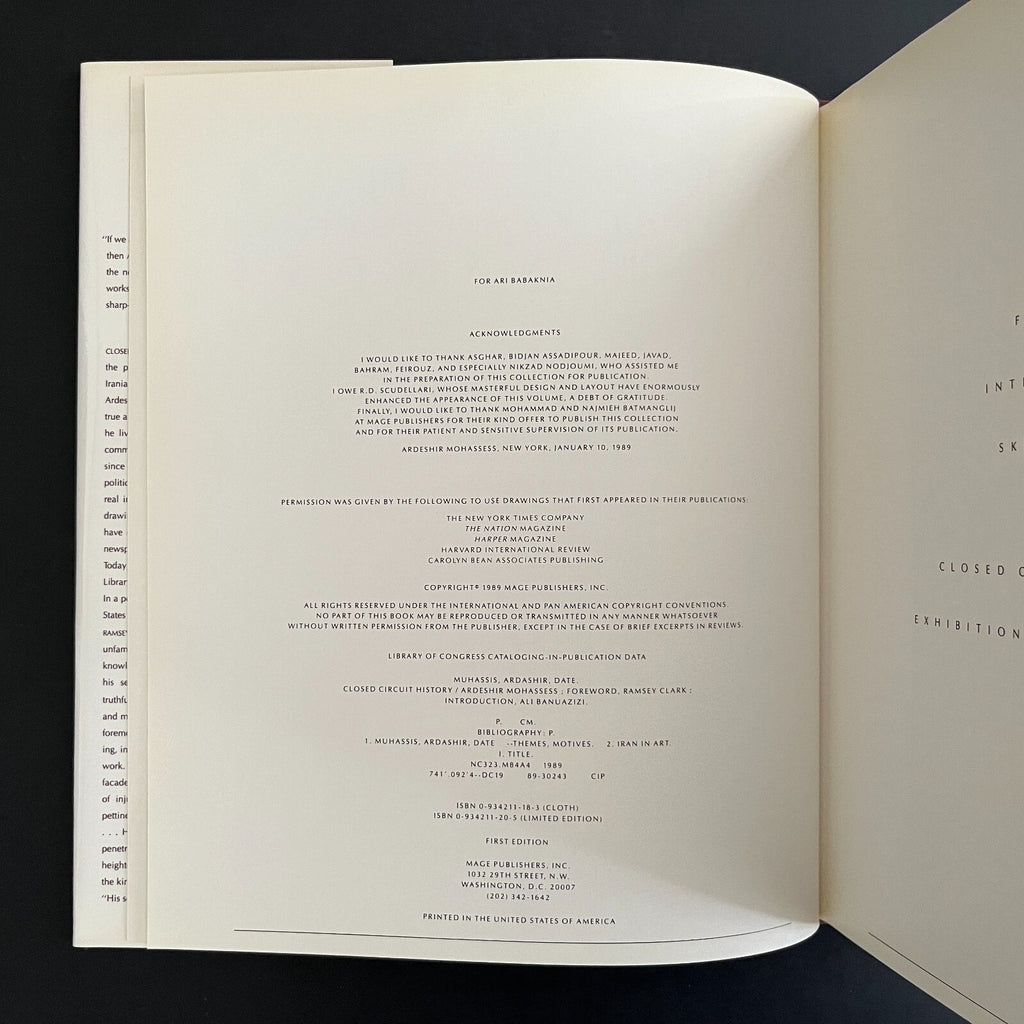 Closed Circuit History by Ardeshir Mohassess