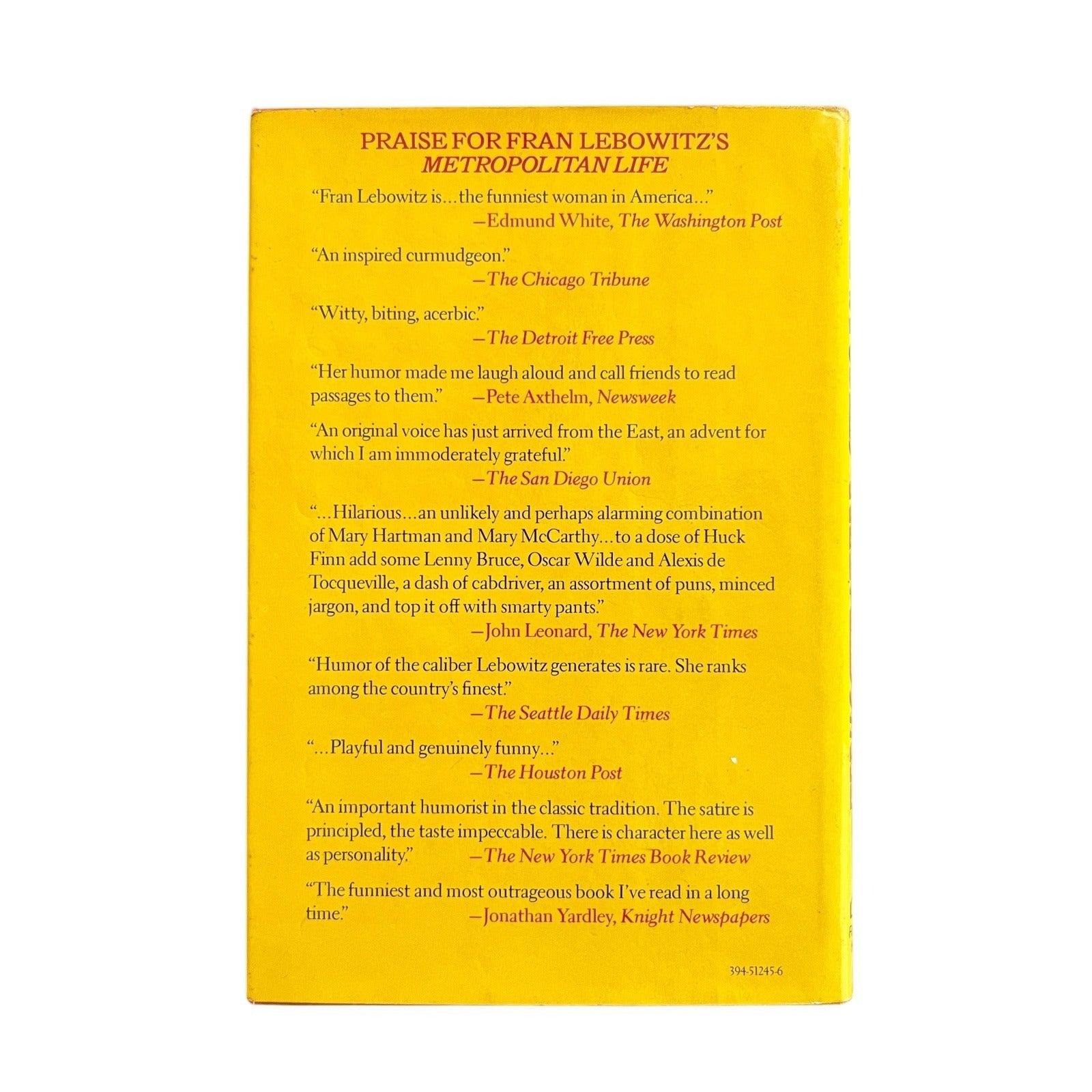 Social Studies by Fran Lebowitz