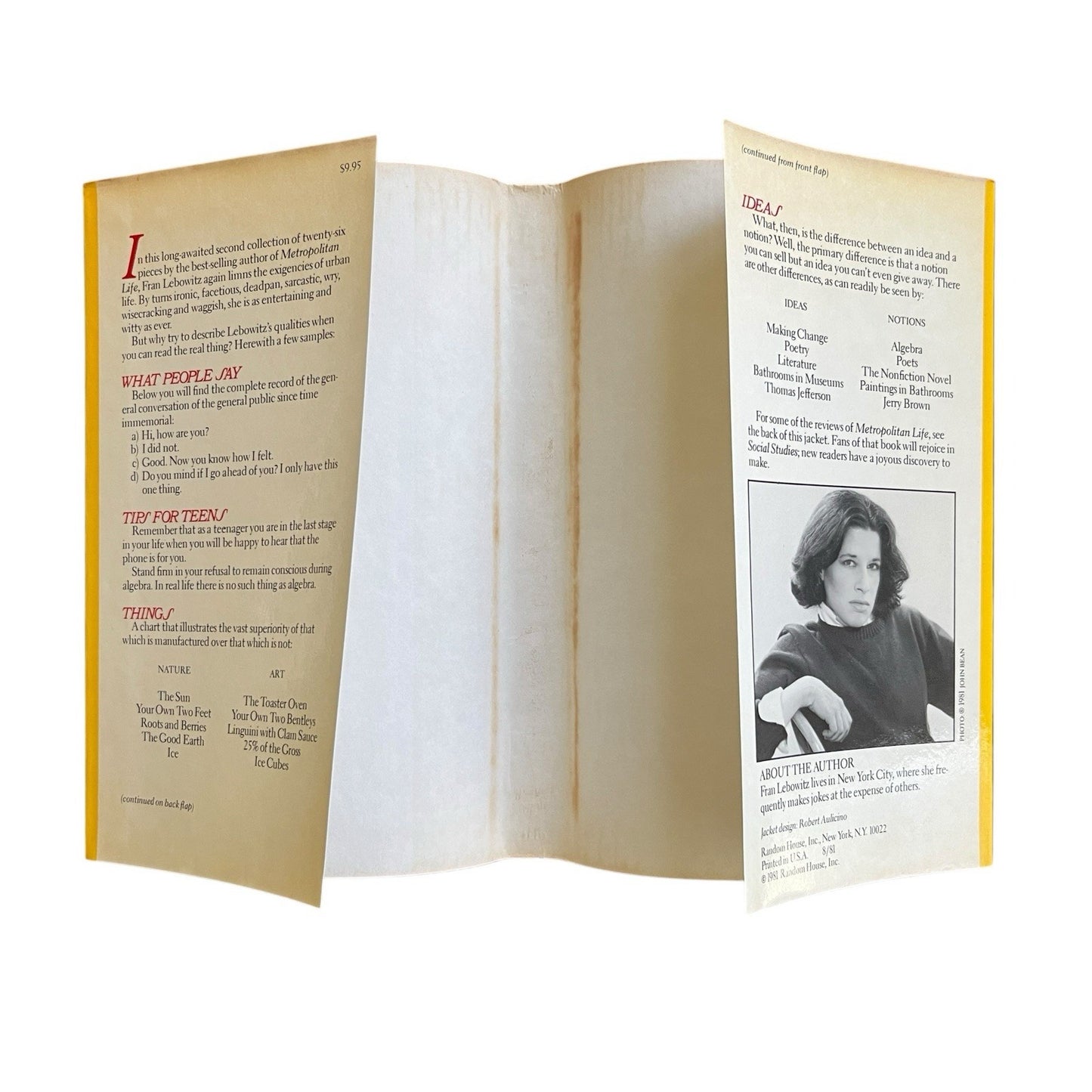 Social Studies by Fran Lebowitz