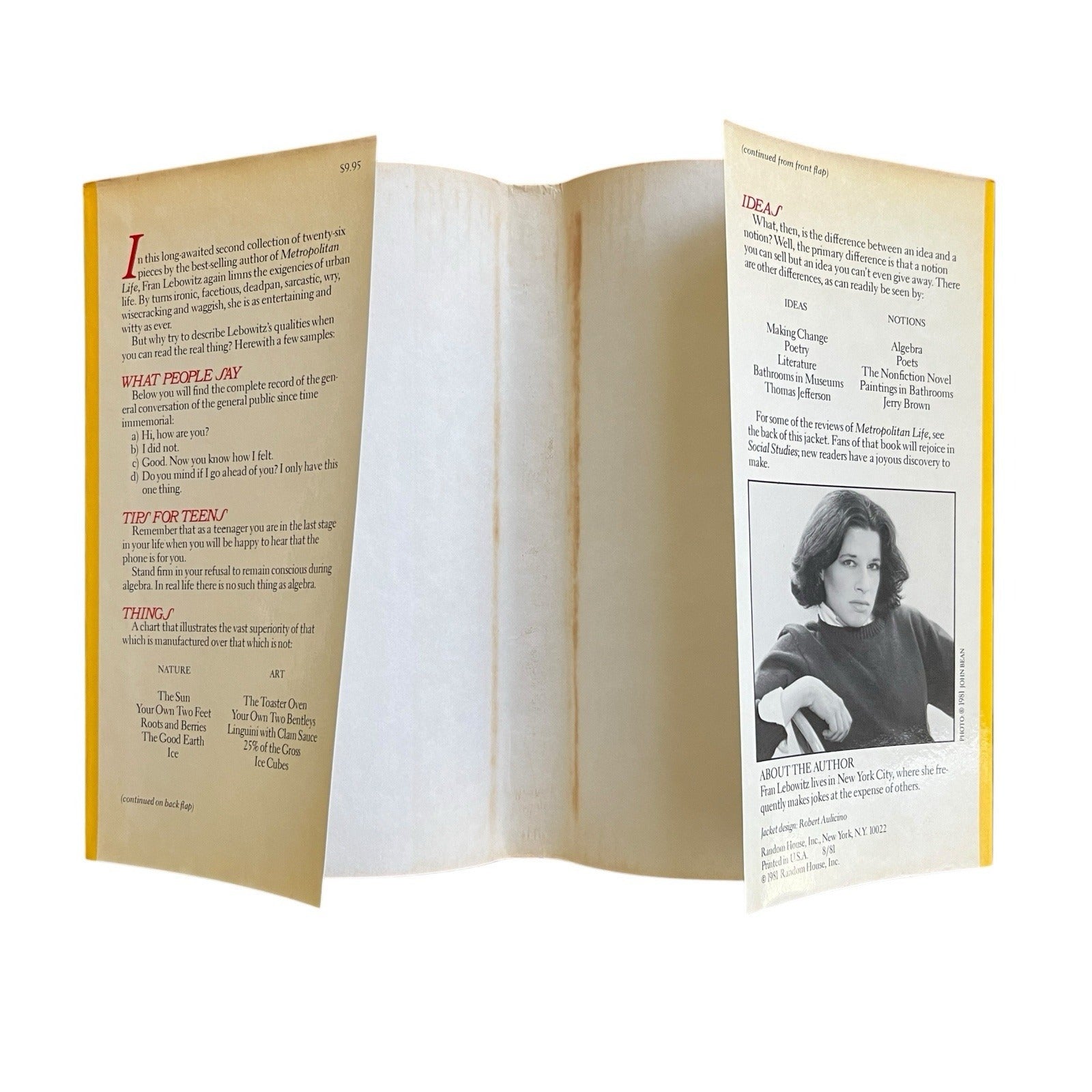 Social Studies by Fran Lebowitz