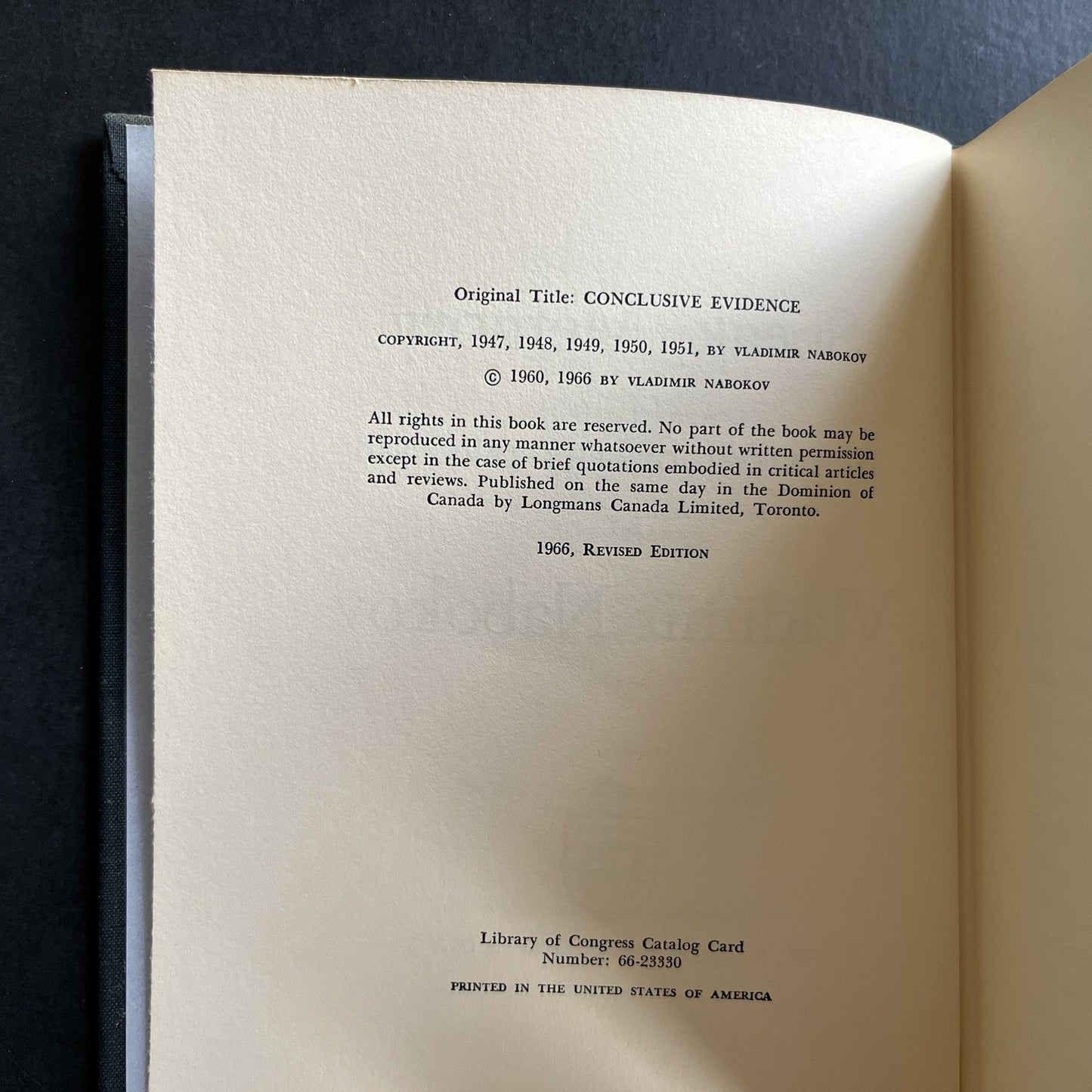 Speak, Memory by Vladimir Nabokov