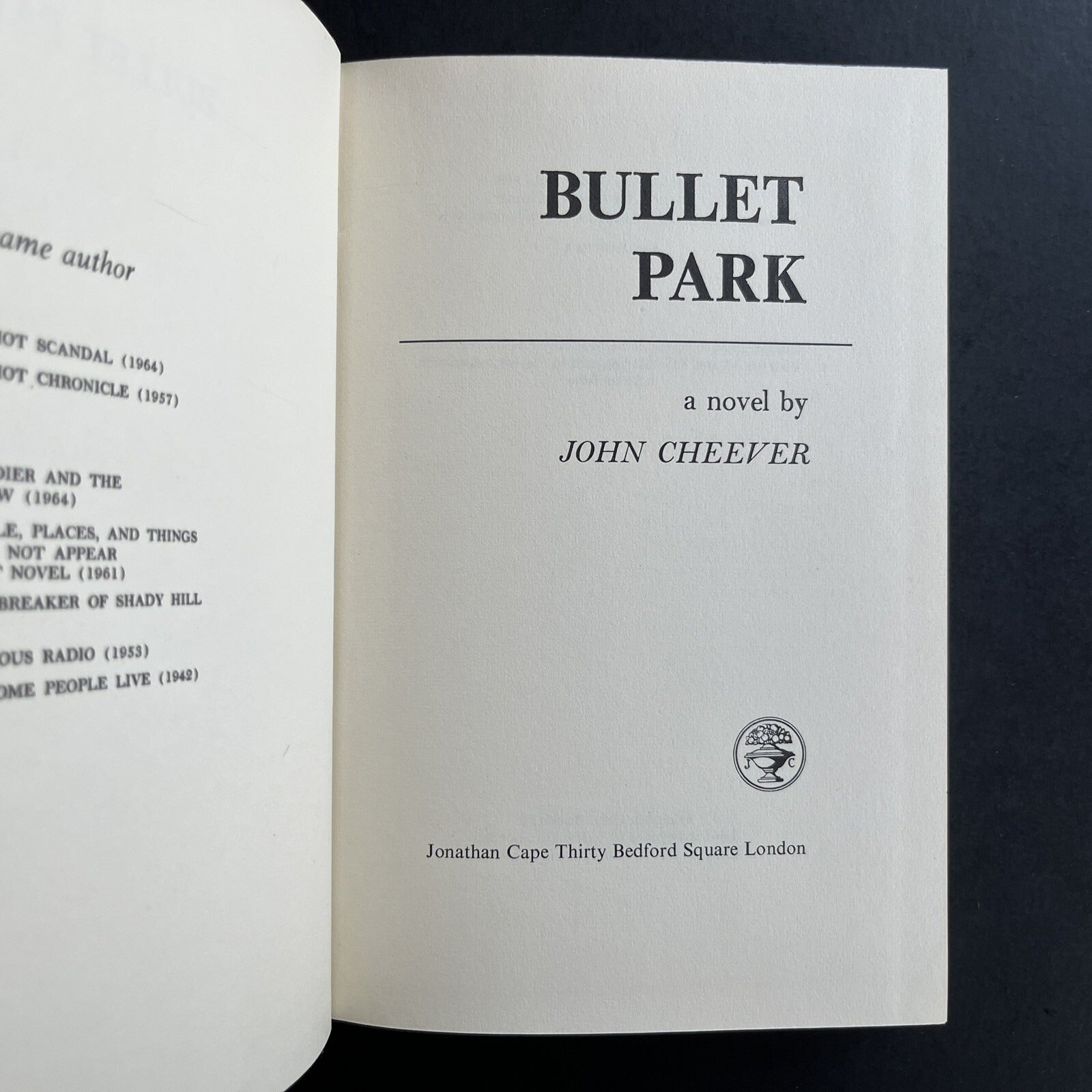 Bullet Park by John Cheever