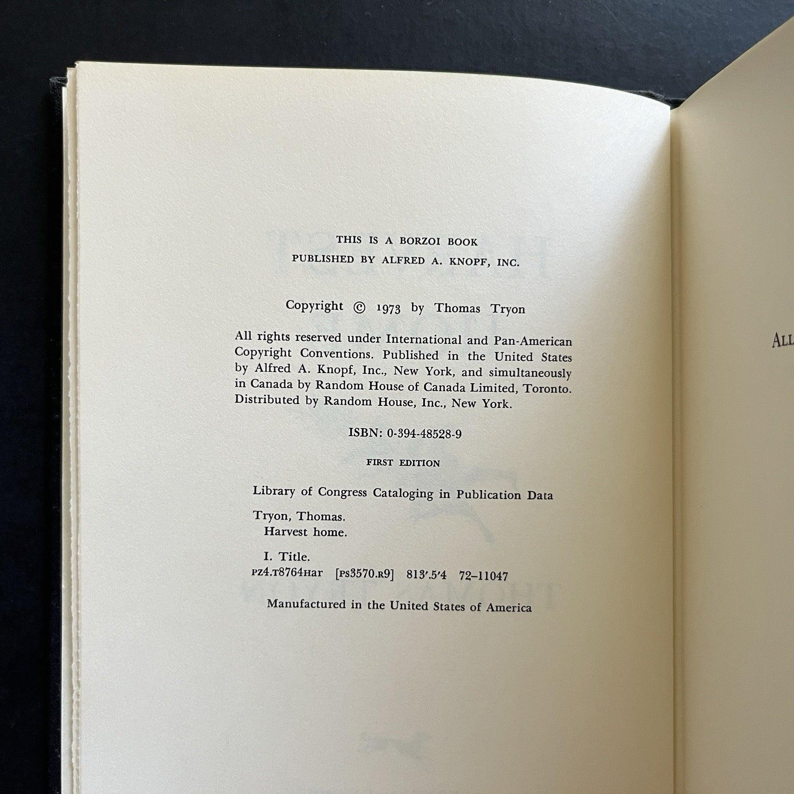 Harvest Home by Thomas Tryon