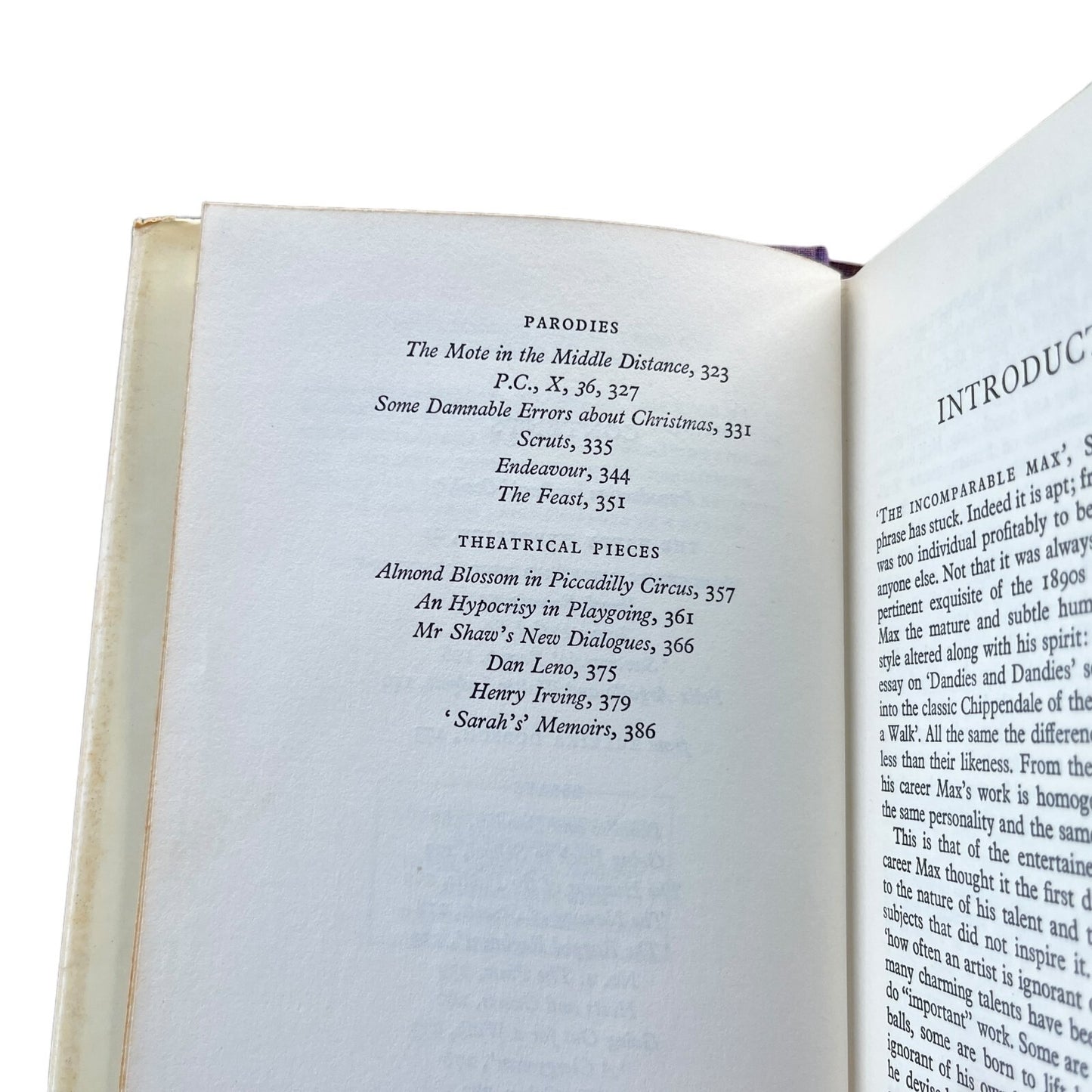 Max Beerbohm Selected Prose by David Cecil
