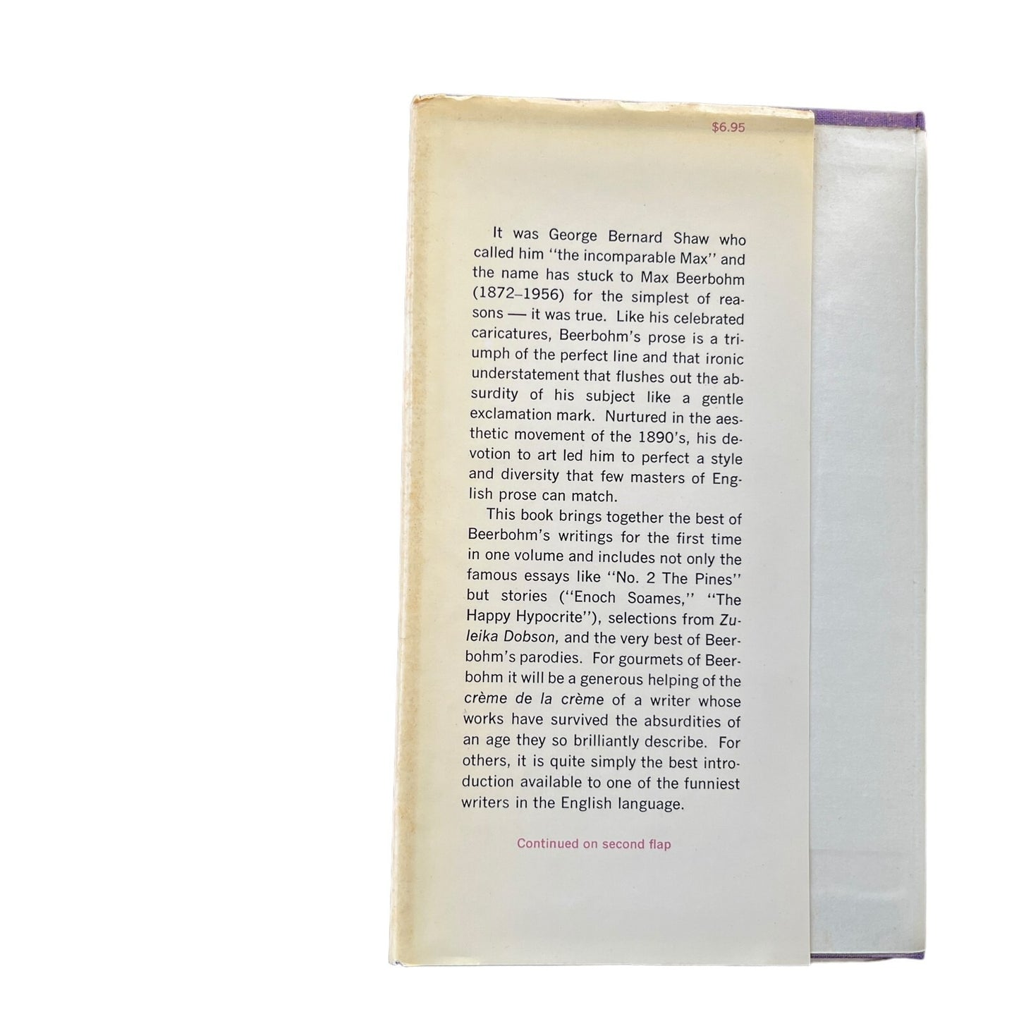 Max Beerbohm Selected Prose by David Cecil