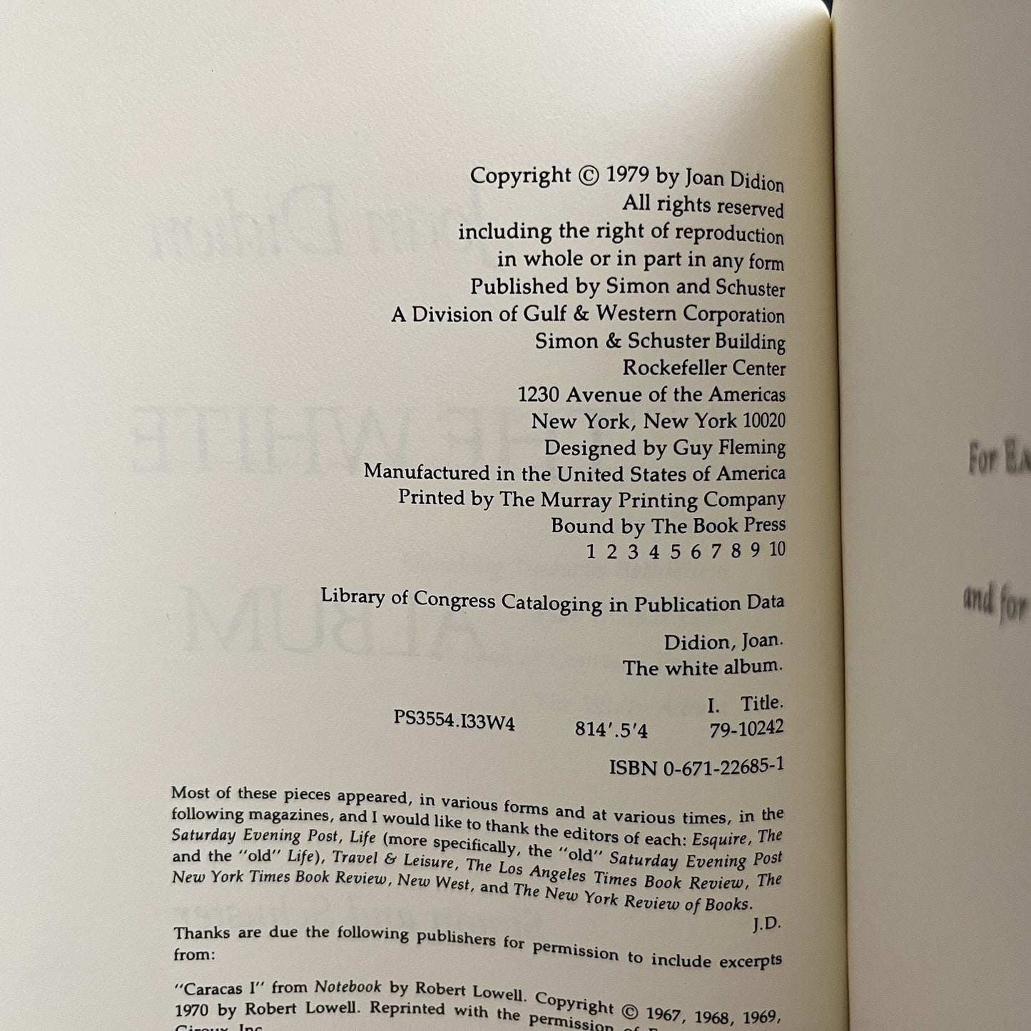 The White Album by Joan Didion