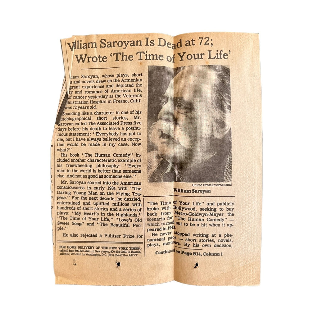 Days of Life and Death and Escape to the Moon by William Saroyan