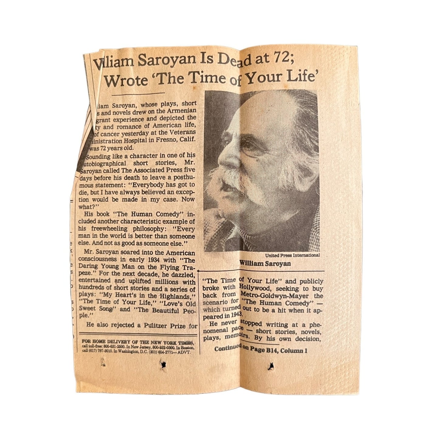 Days of Life and Death and Escape to the Moon by William Saroyan