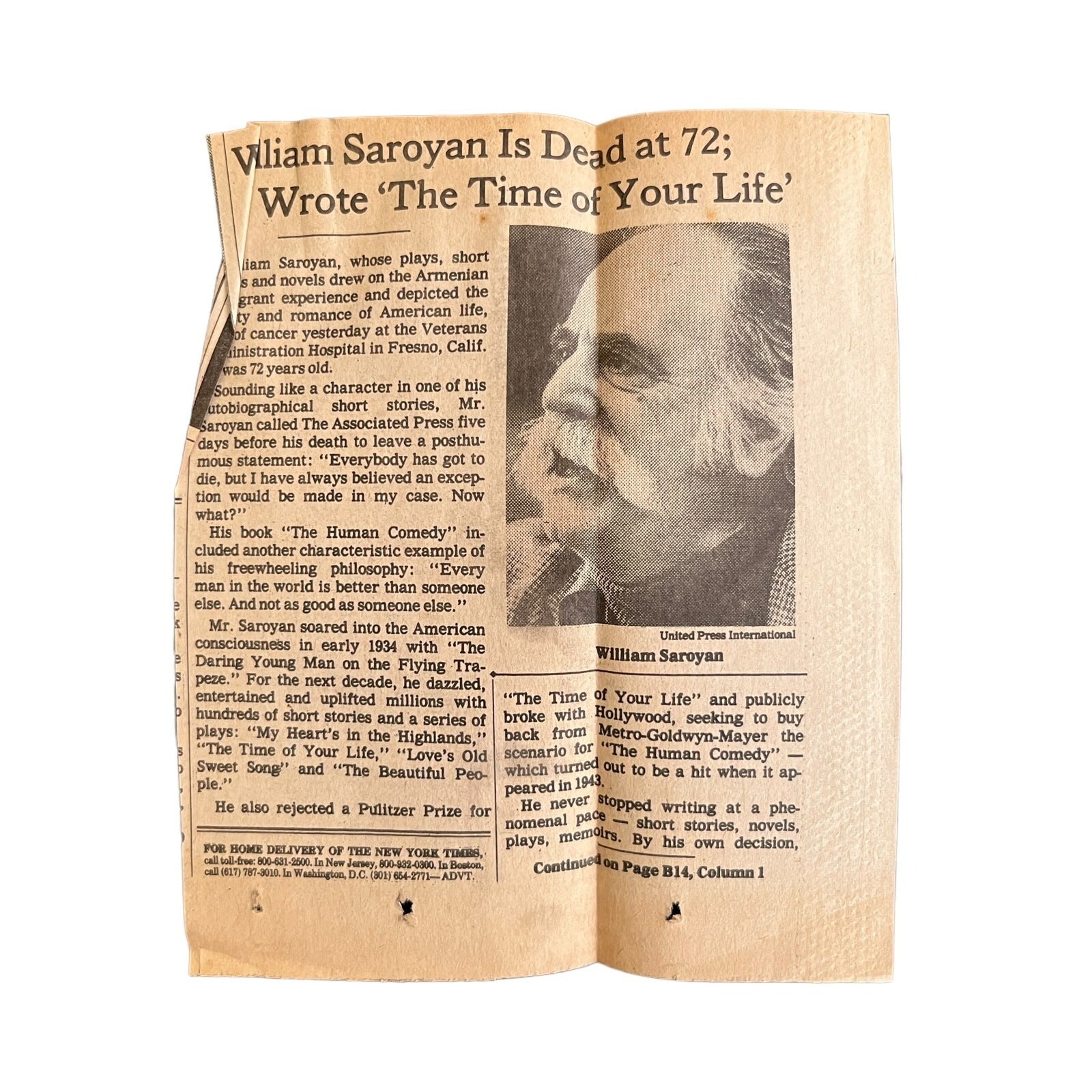 Days of Life and Death and Escape to the Moon by William Saroyan