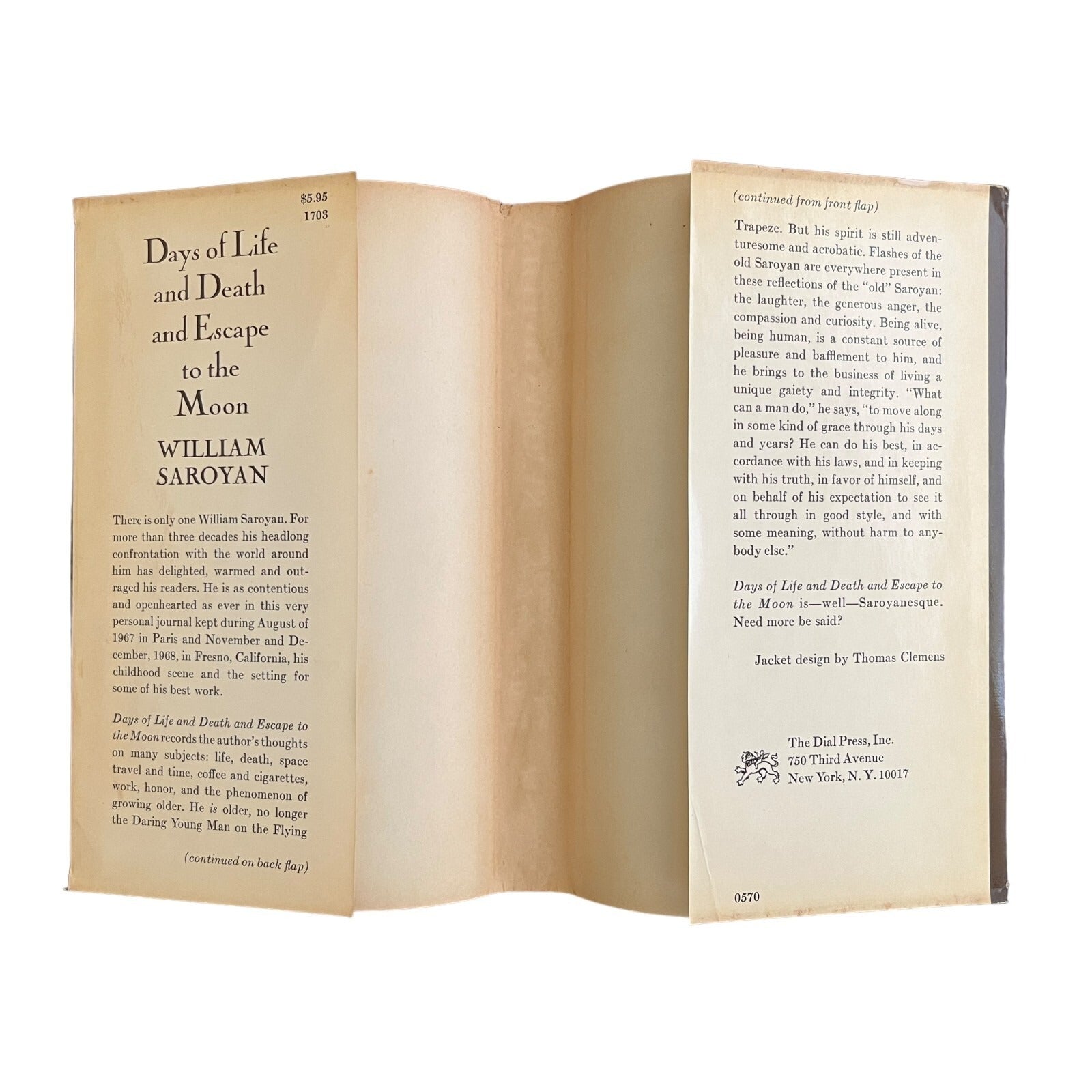 Days of Life and Death and Escape to the Moon by William Saroyan