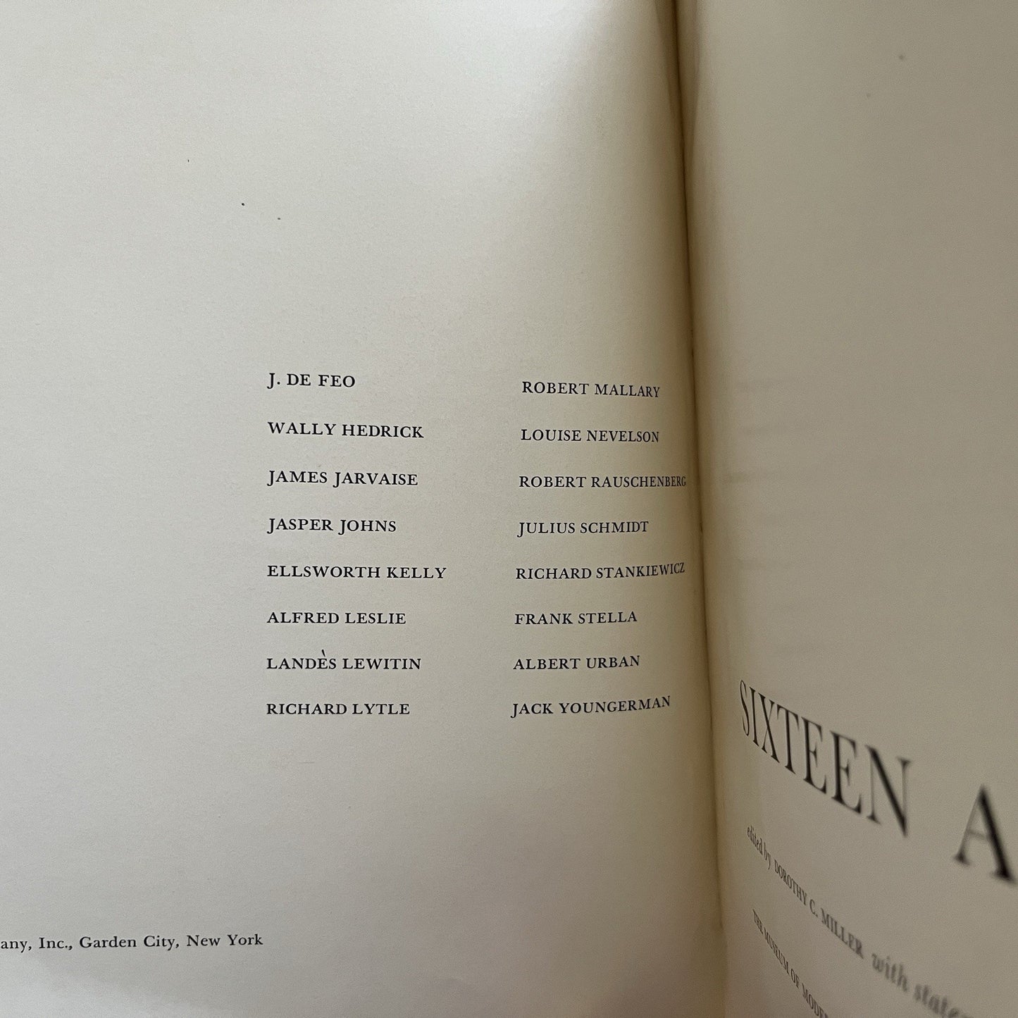 Sixteen Americans by Dorothy C. Miller