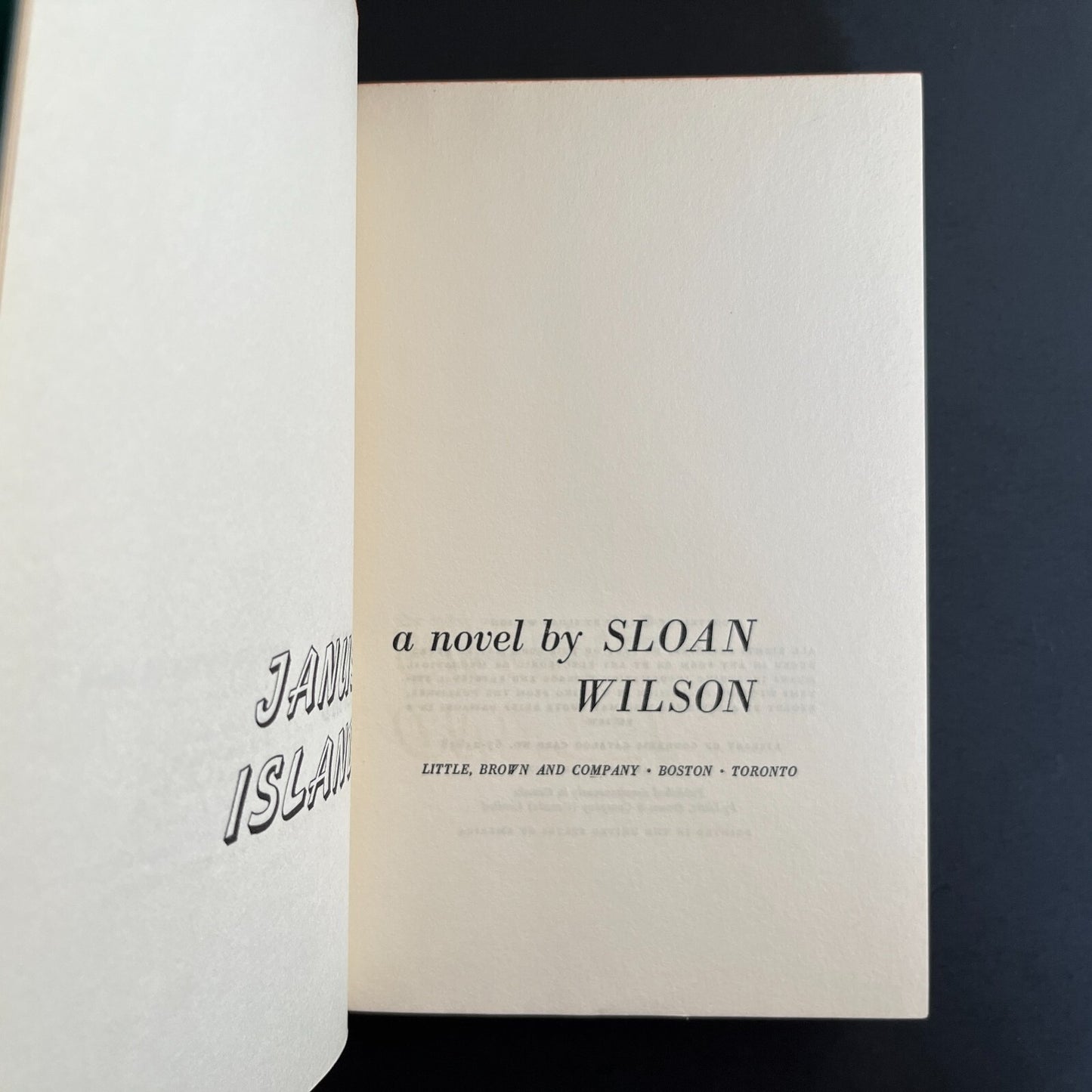 Janus Island by Sloan Wilson