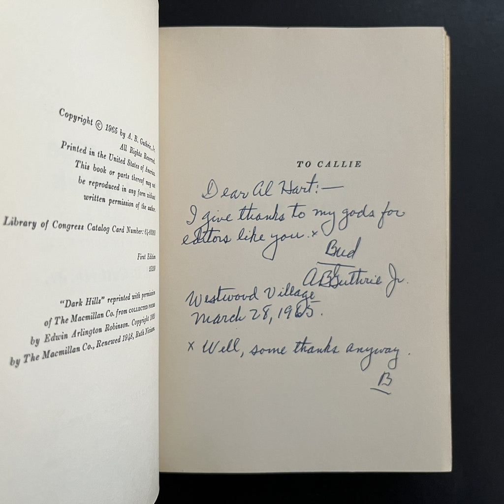 The Blue Hen's Chick by A.B. Guthrie, Jr.