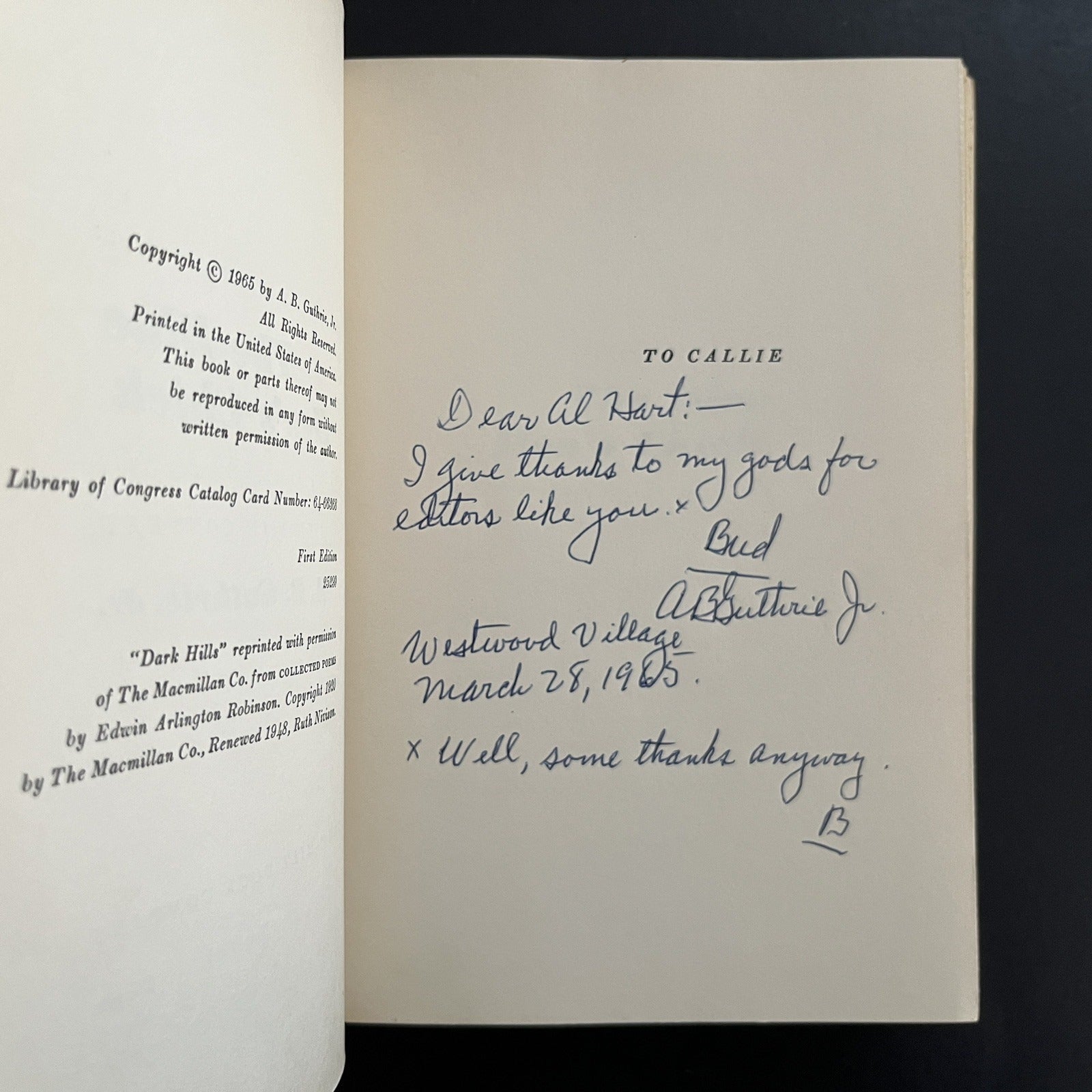 The Blue Hen's Chick by A.B. Guthrie, Jr.