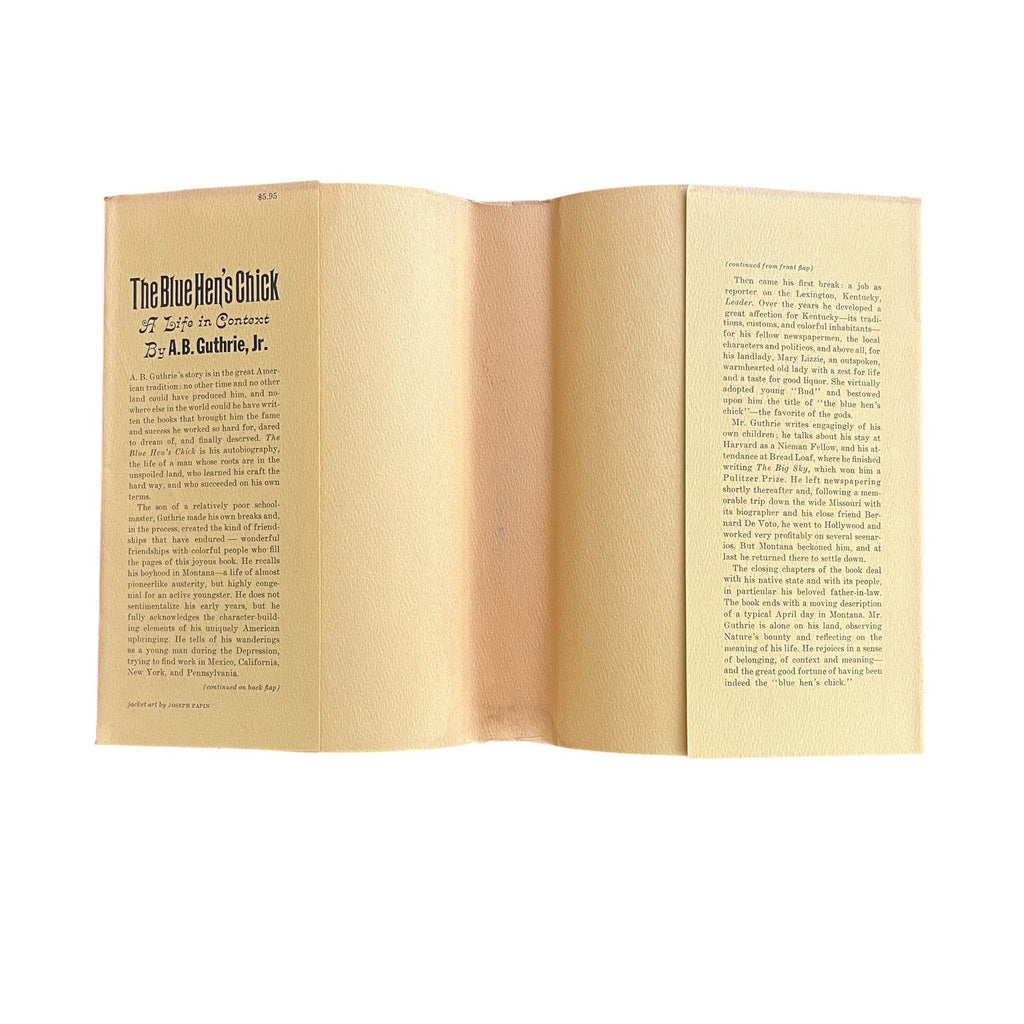 The Blue Hen's Chick by A.B. Guthrie, Jr.