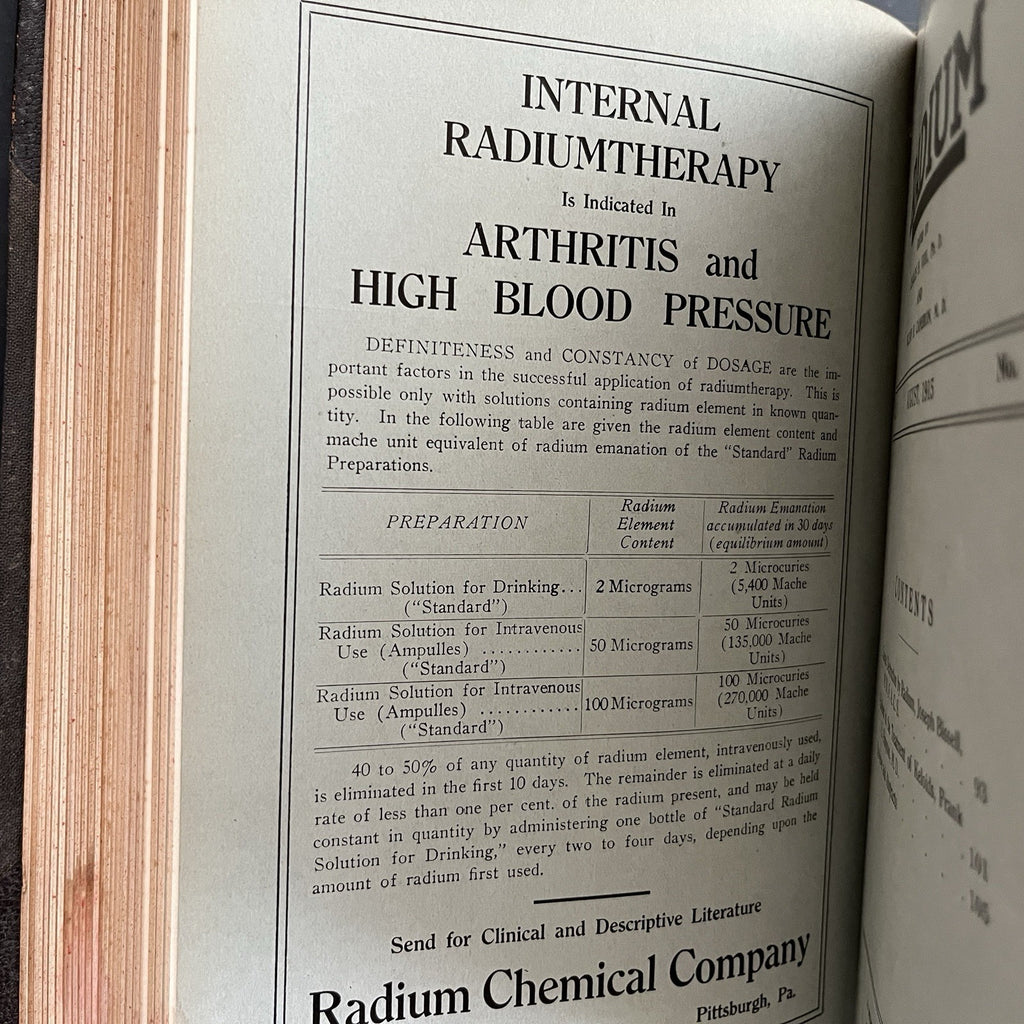 Radium Volumes 1 - 7, 1913 - 1916