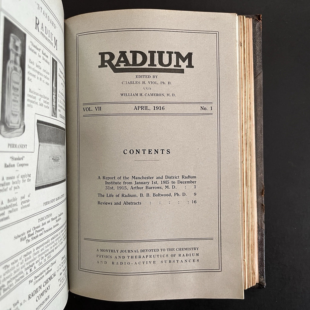 Radium Volumes 1 - 7, 1913 - 1916