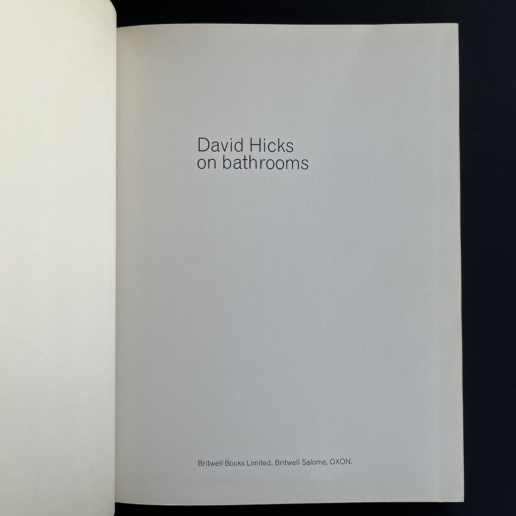 David Hicks on Bathrooms
