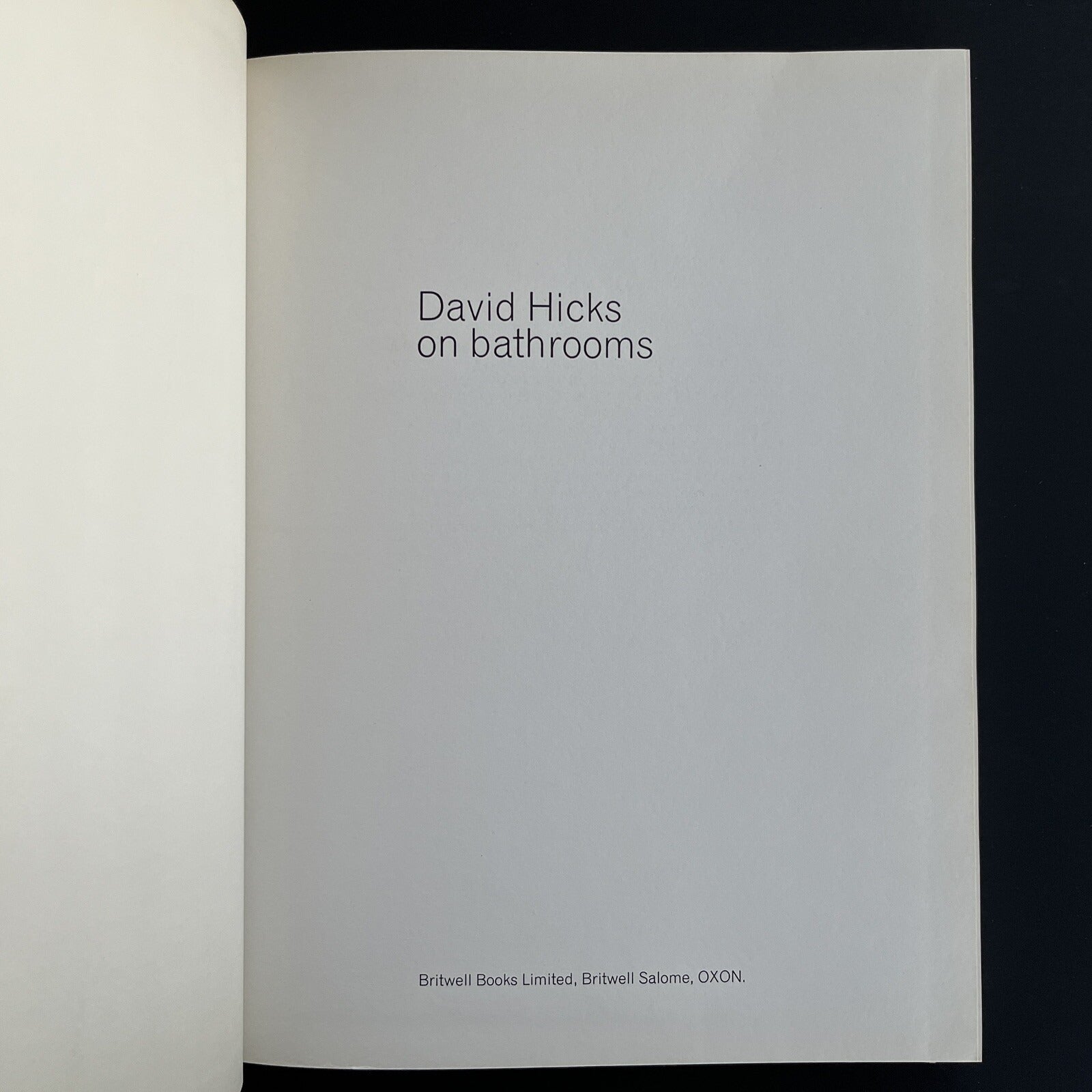 David Hicks on Bathrooms