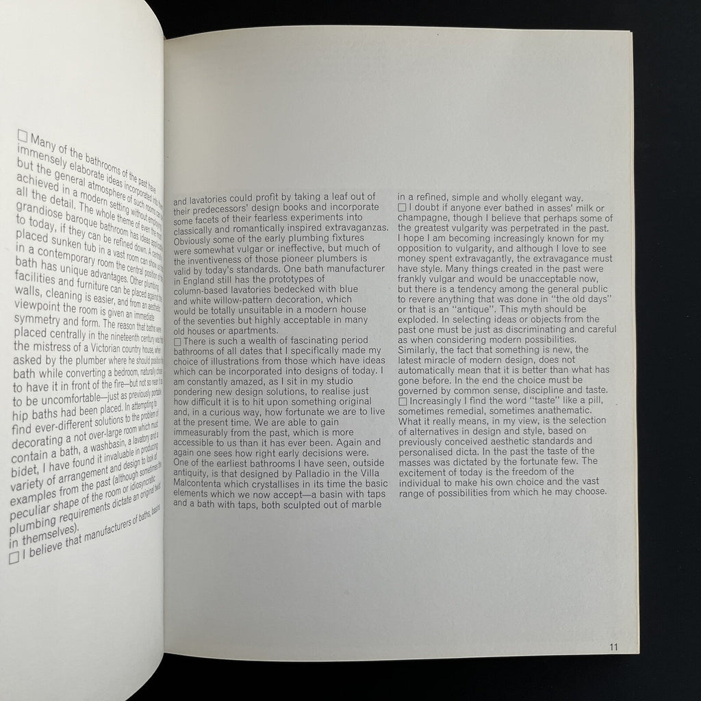 David Hicks on Bathrooms