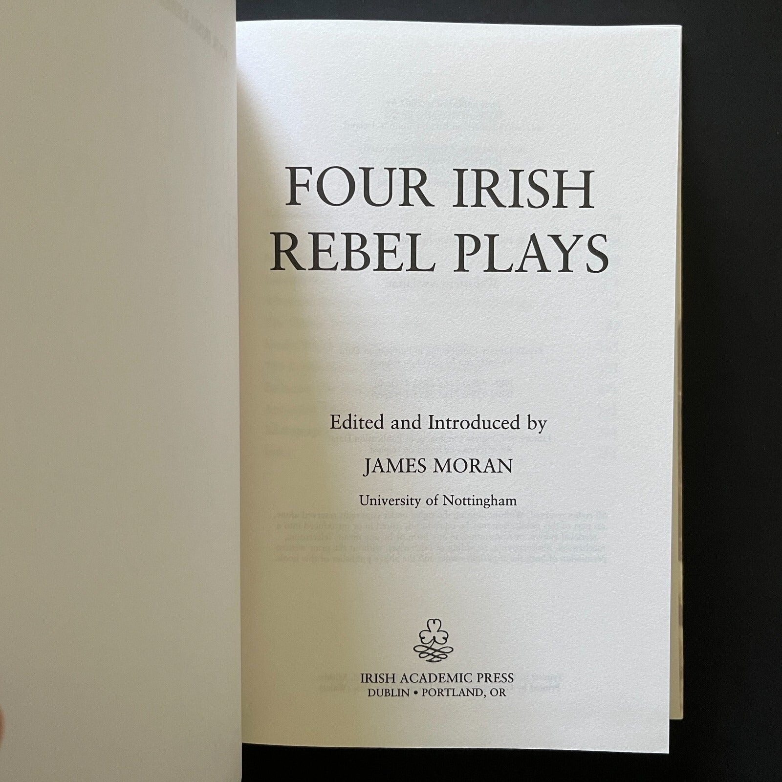 Four Irish Rebel Plays by James Moran