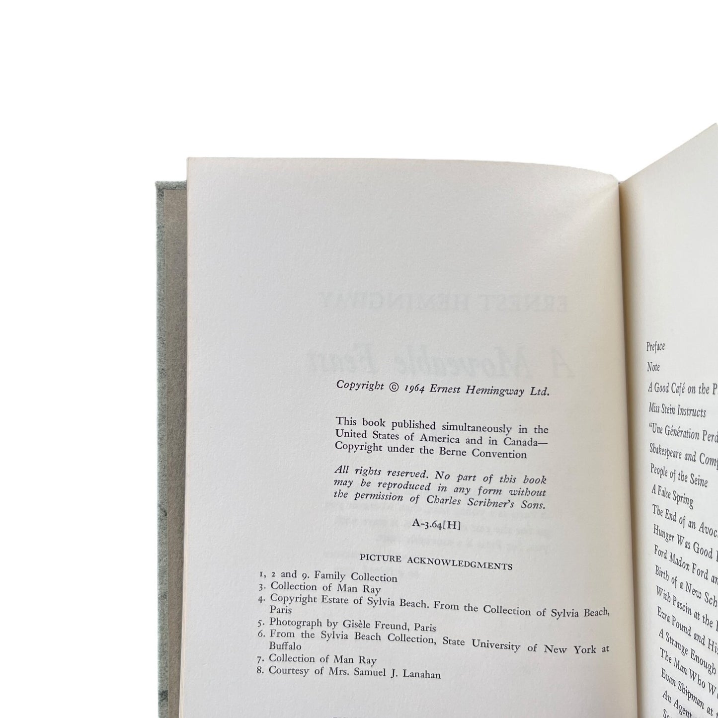 A Moveable Feast by Ernest Hemingway