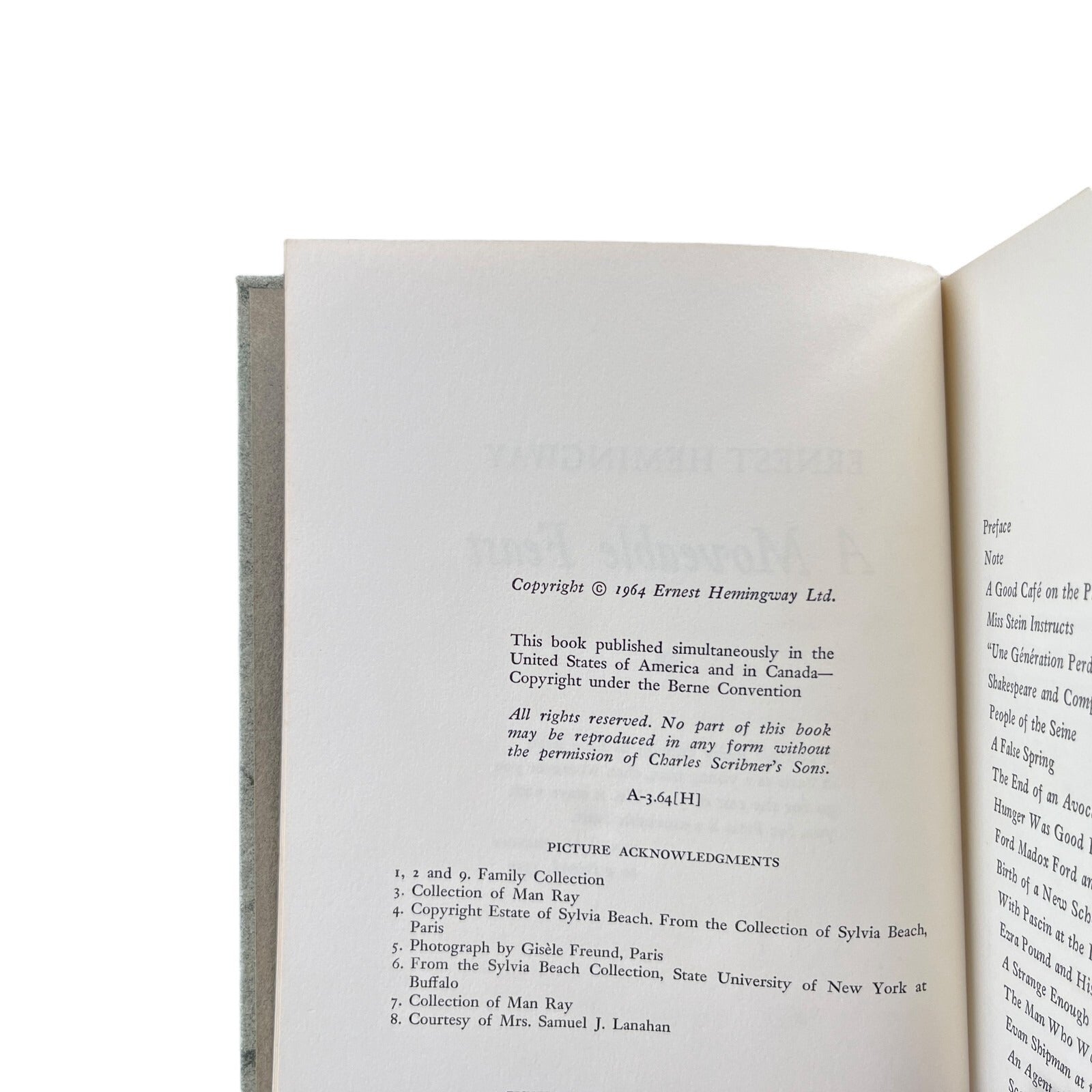 A Moveable Feast by Ernest Hemingway