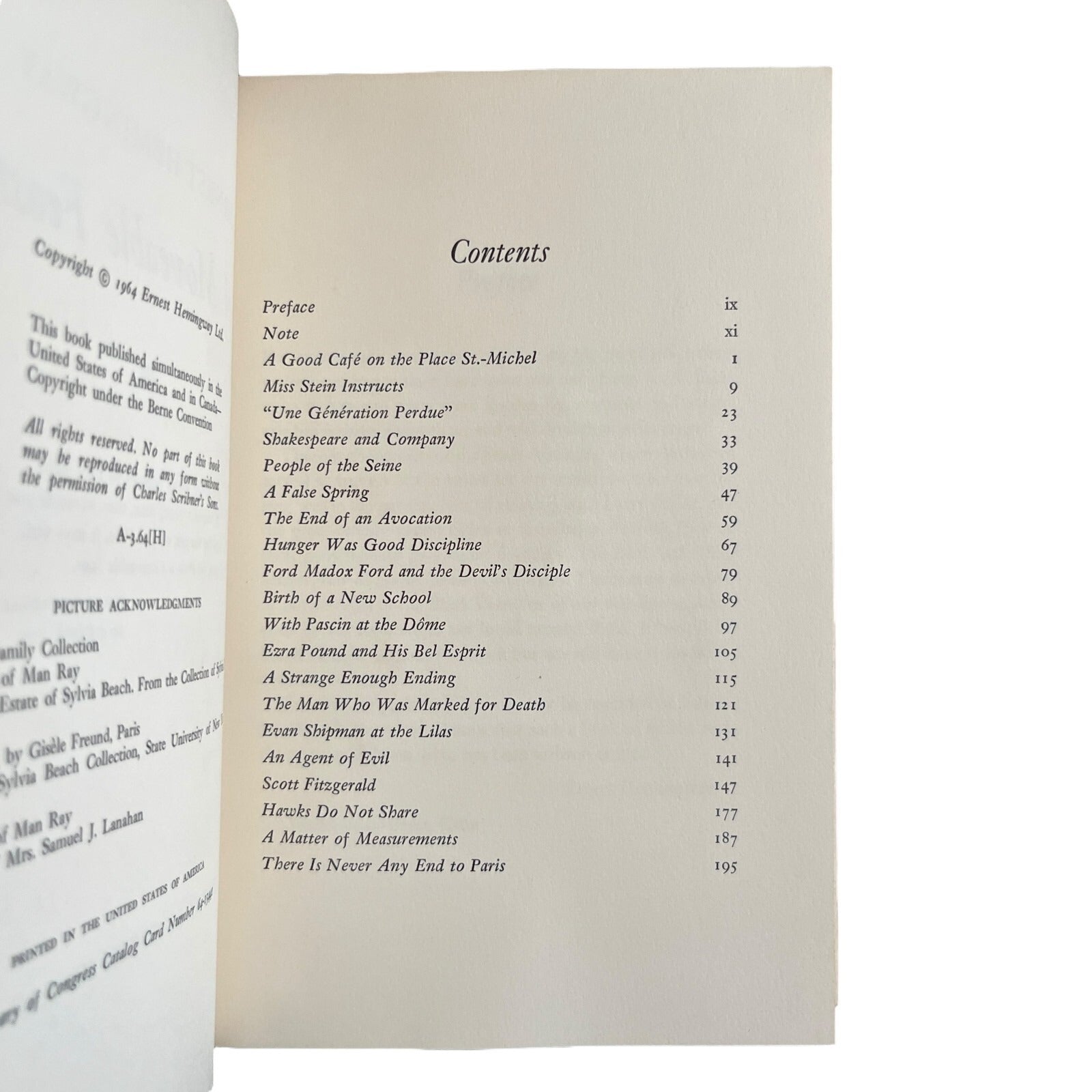 A Moveable Feast by Ernest Hemingway