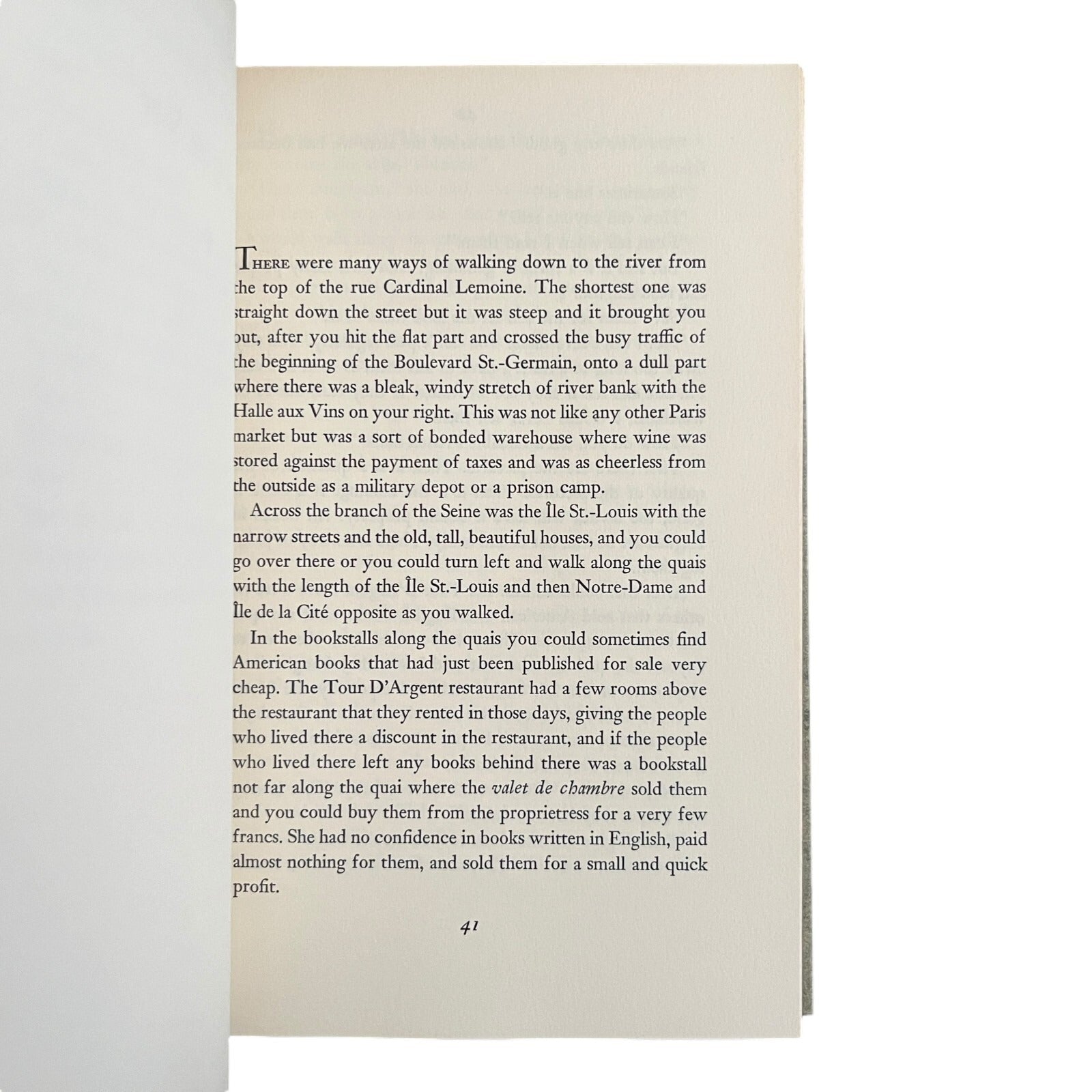 A Moveable Feast by Ernest Hemingway