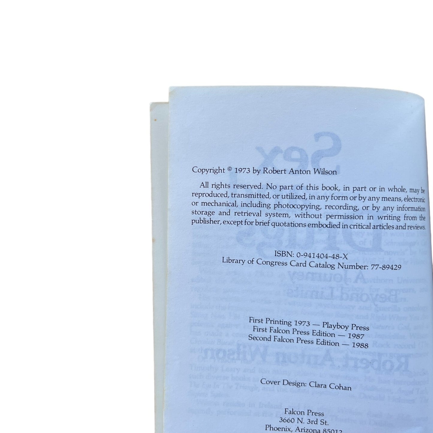 Sex and Drugs by Robert Anton Wilson