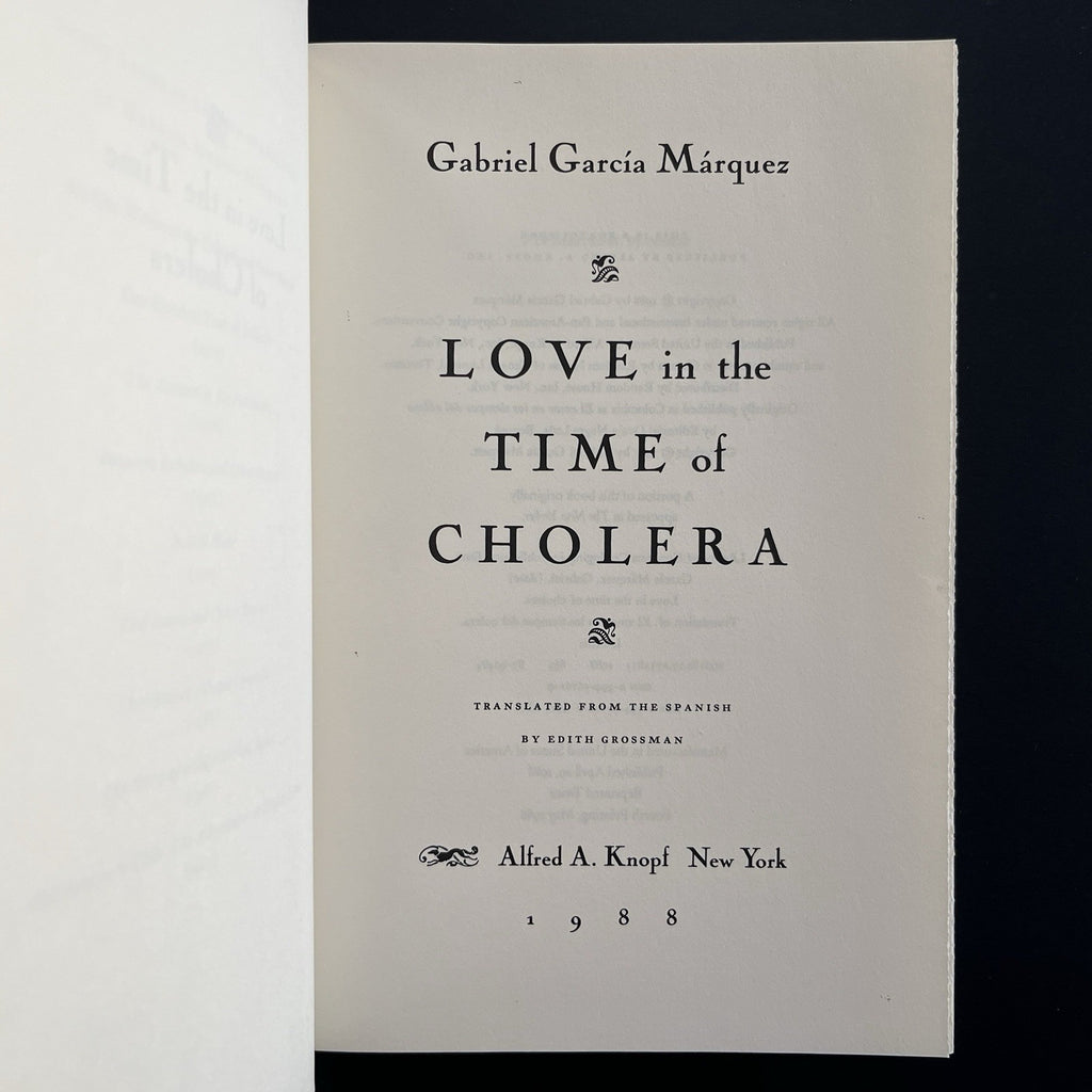Love in the Time of Cholera by Gabriel Garcia Marquez