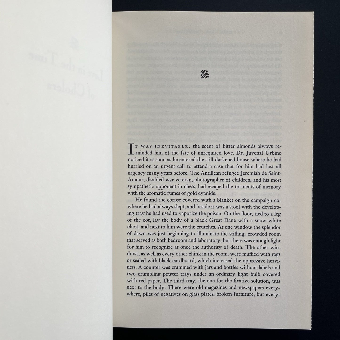 Love in the Time of Cholera by Gabriel Garcia Marquez