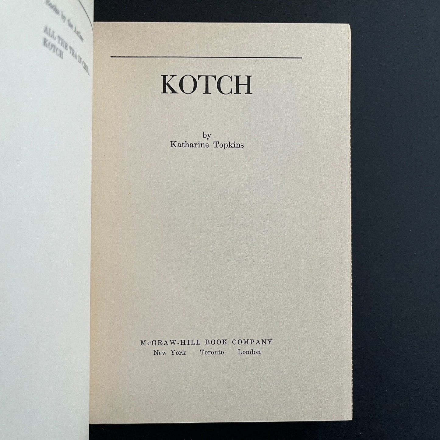 Kotch by Katharine Topkins