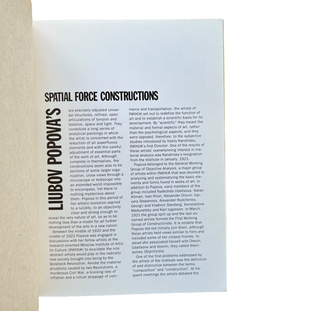 Lyubov Popova: Spatial Force Constructions 1921-1922