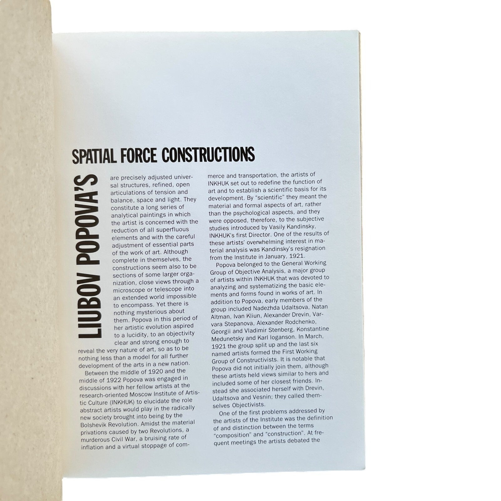 Lyubov Popova: Spatial Force Constructions 1921-1922